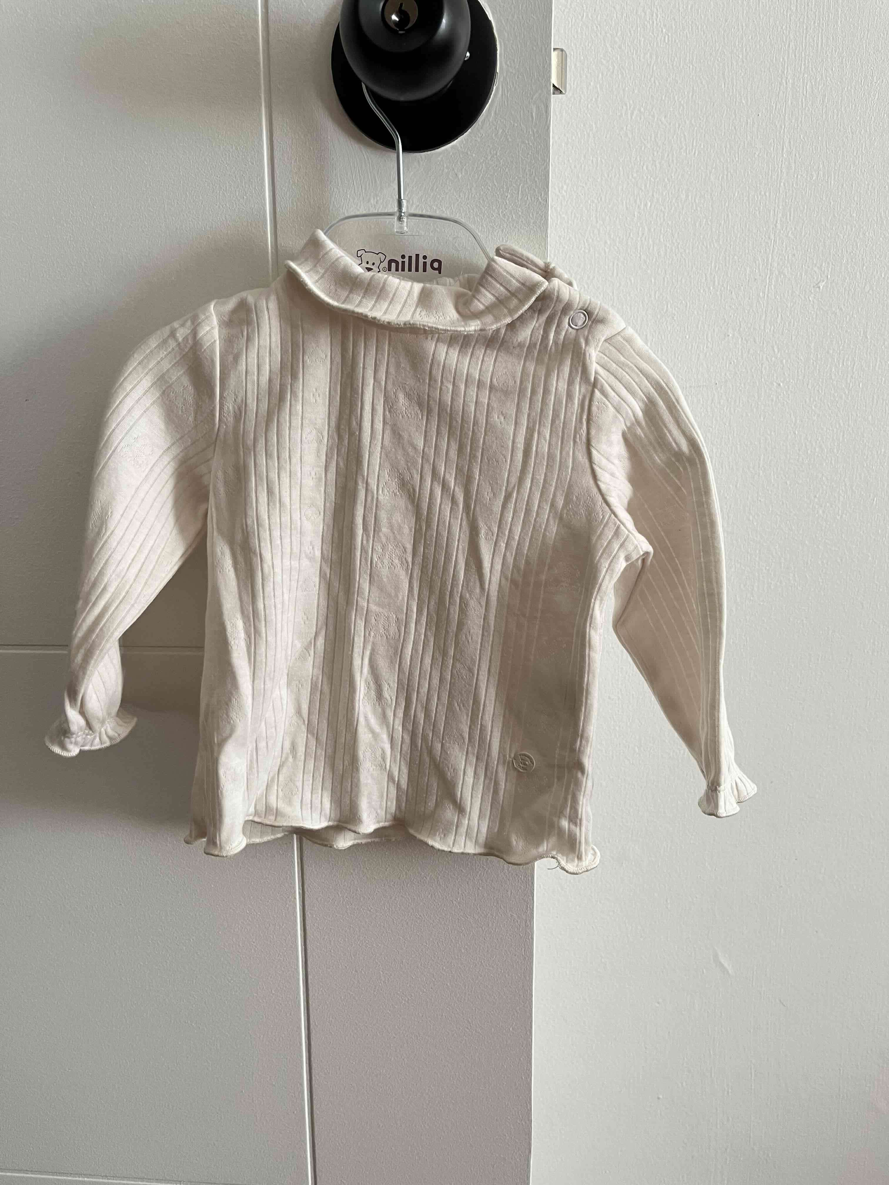 Polera rosada y blanca  para niña - miniatura 2