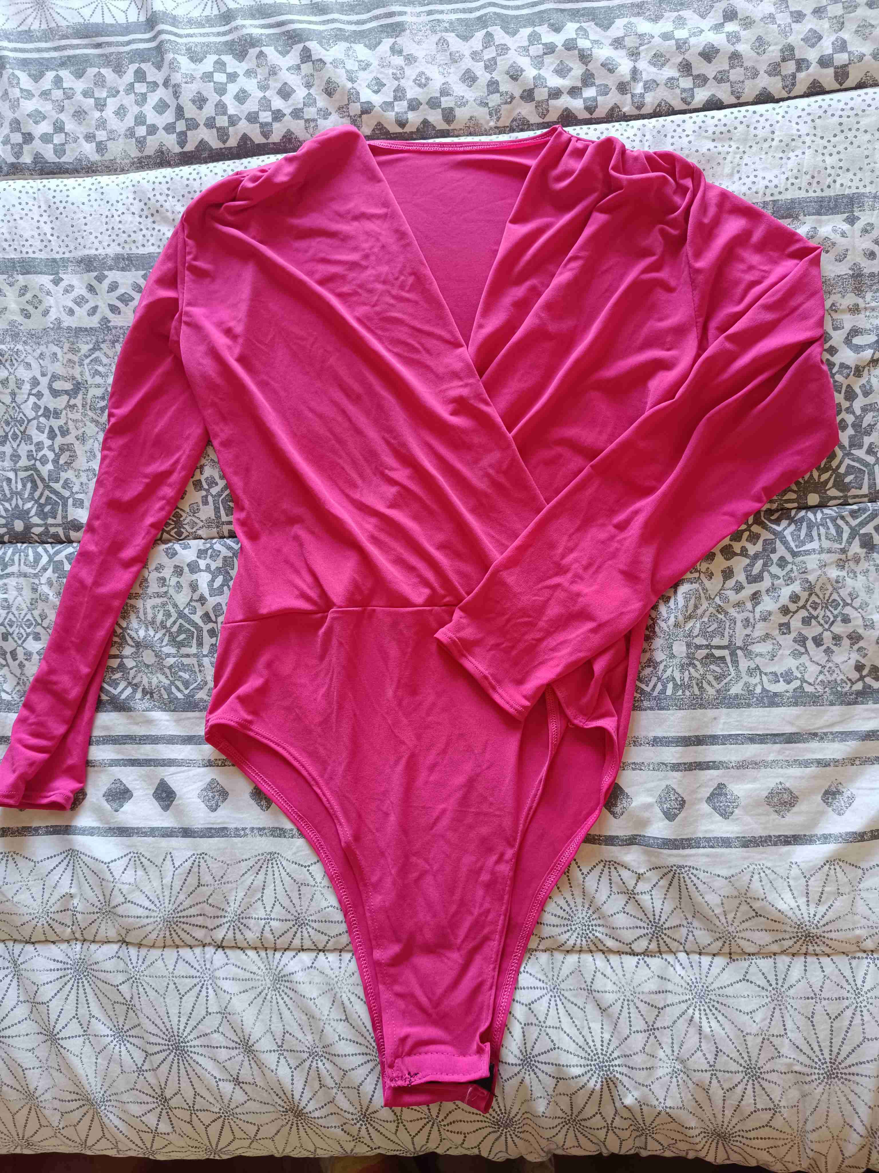 Body mujer beige y rosa - miniatura 2