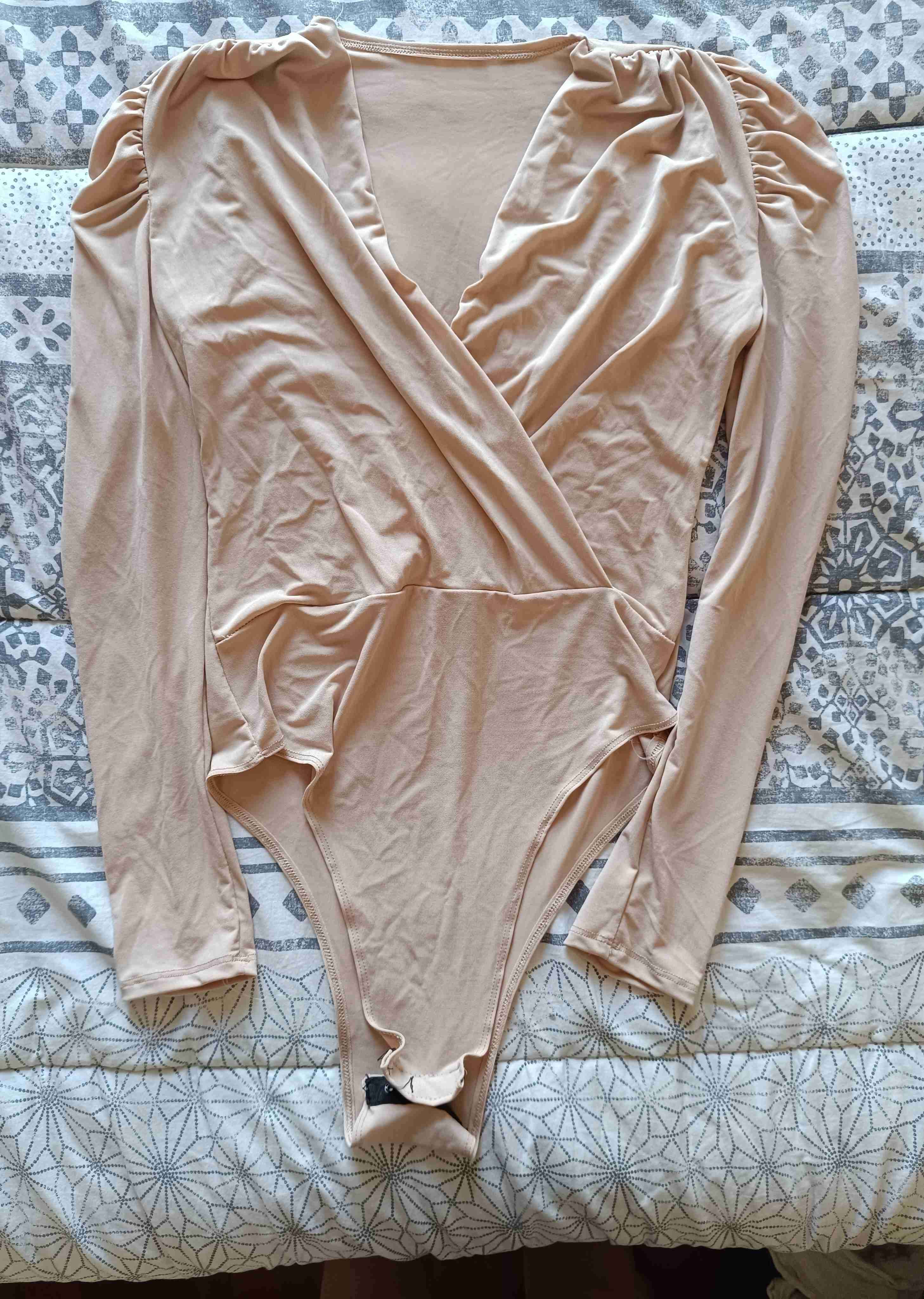 Body mujer beige y rosa - miniatura 3