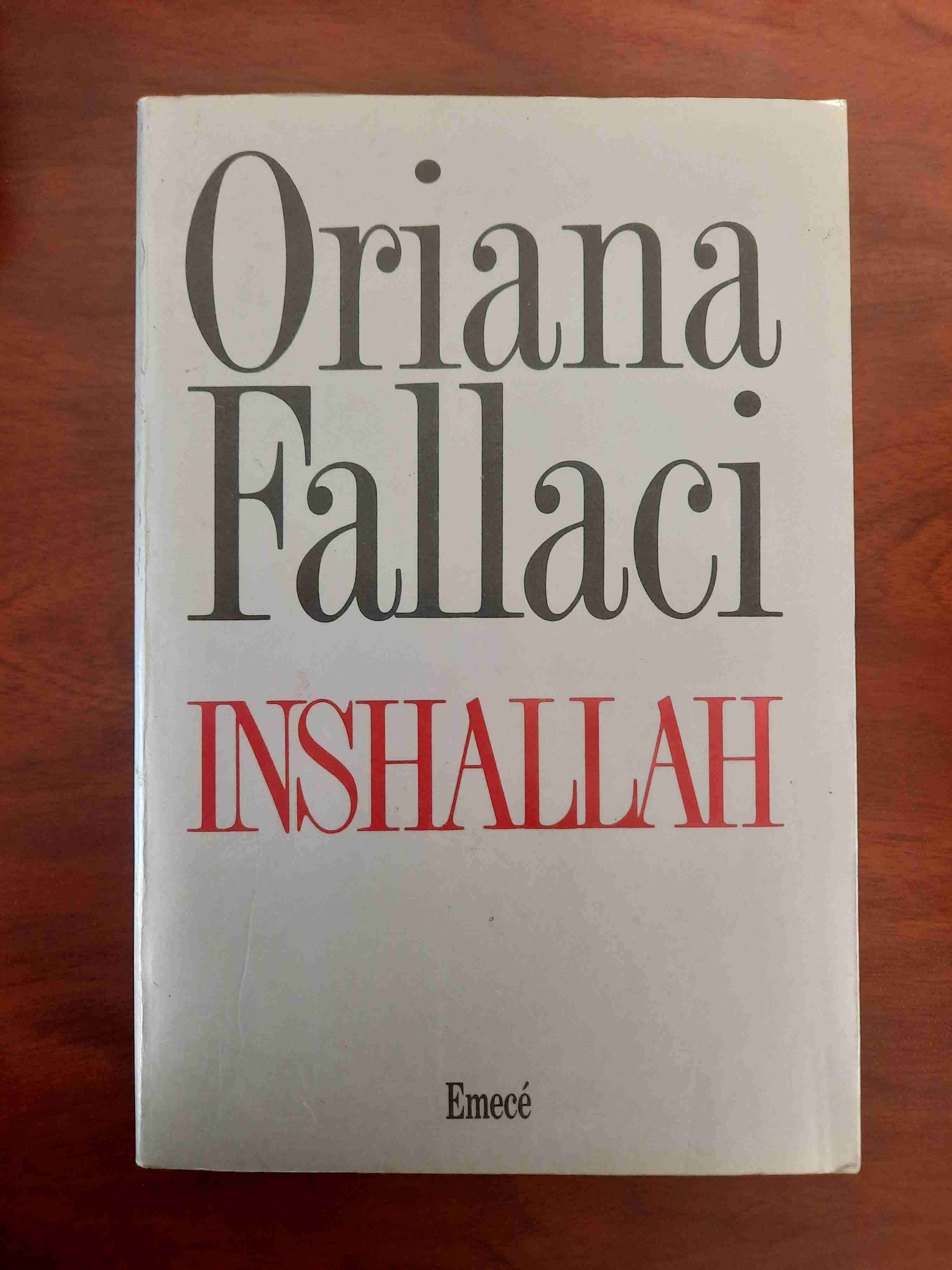 Libro Inshallah - Oriana Fallaci