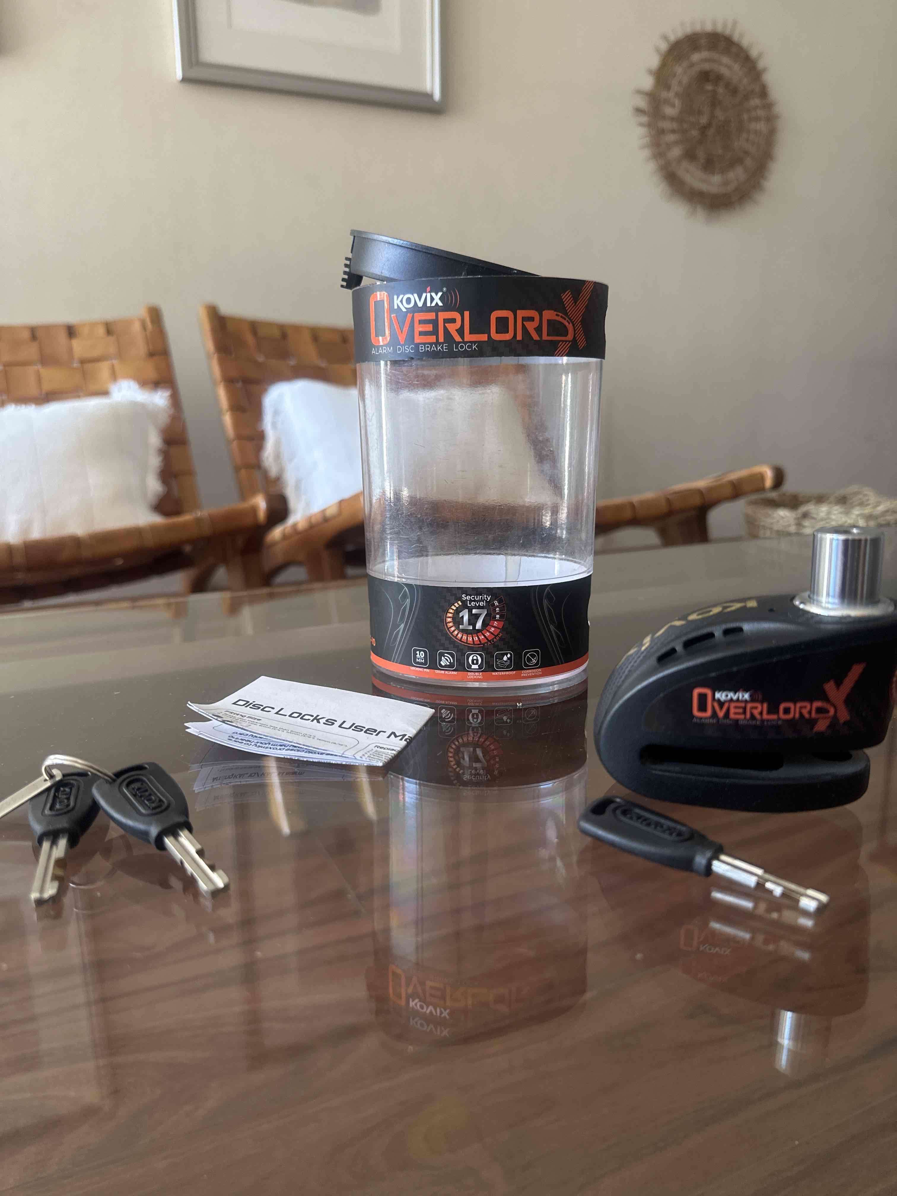 Candado disco moto Kovix Overlord - miniatura 2