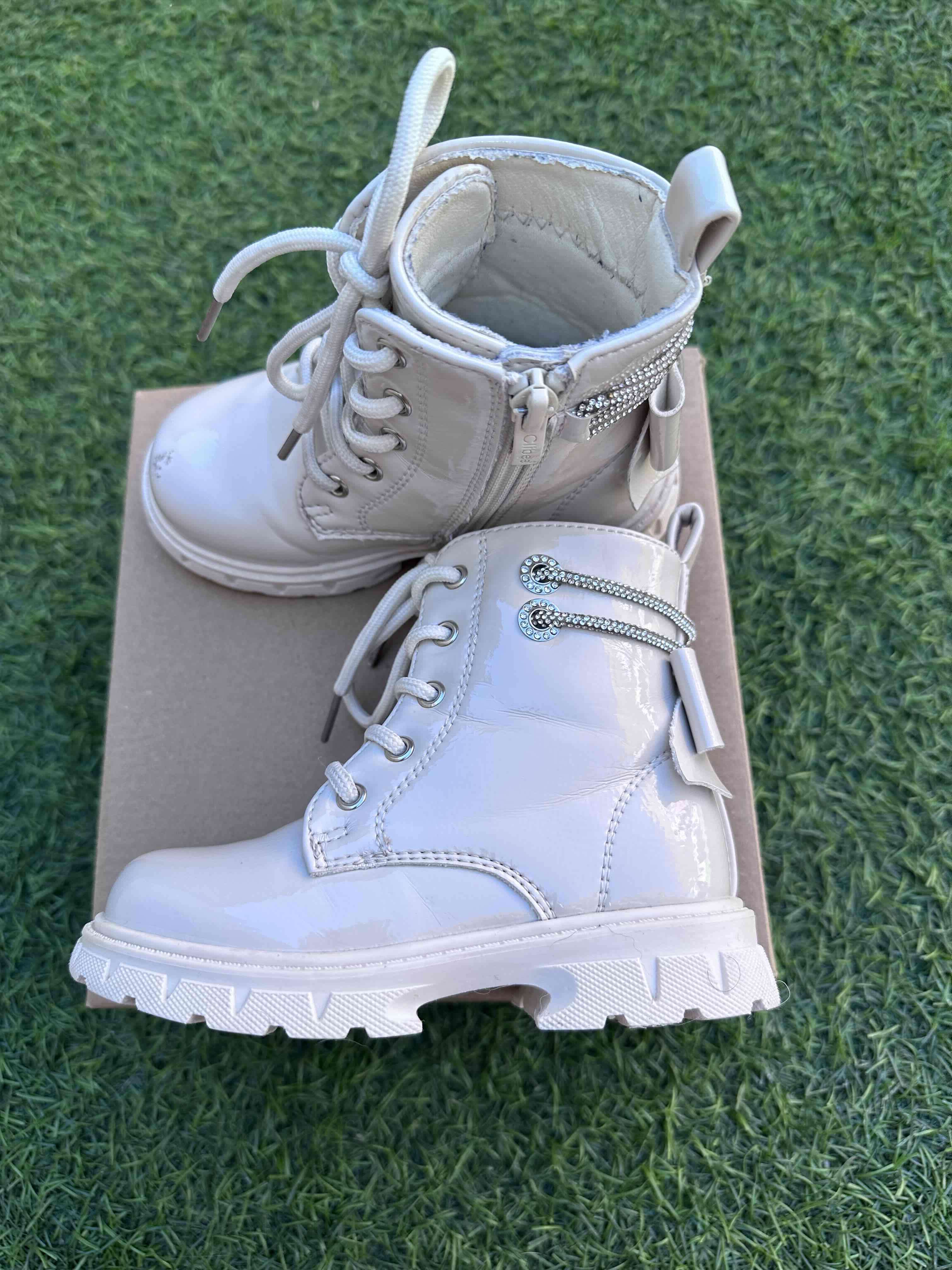 Botines blancos niña Clibee - miniatura 2