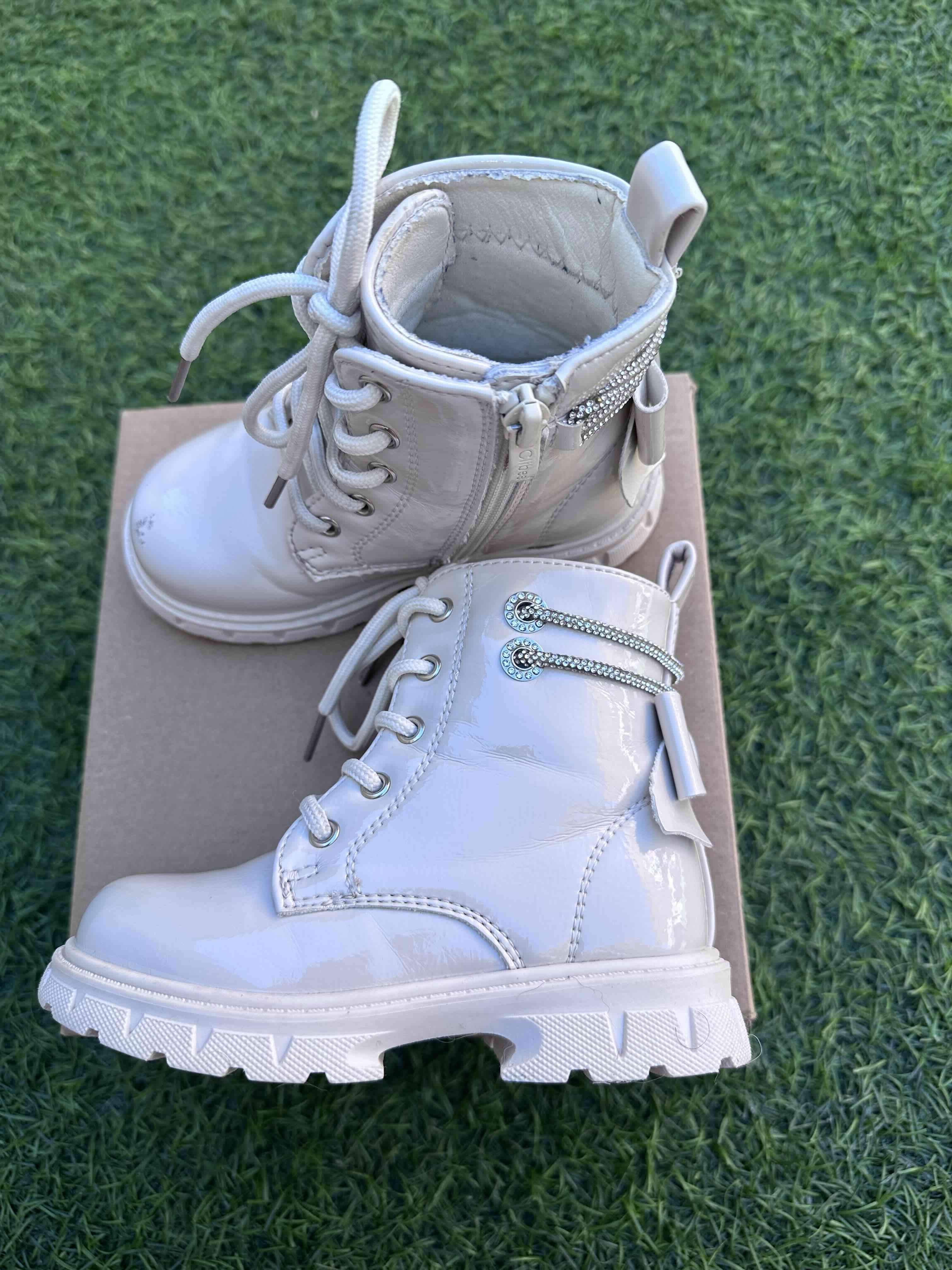 Botines blancos niña Clibee - miniatura 5