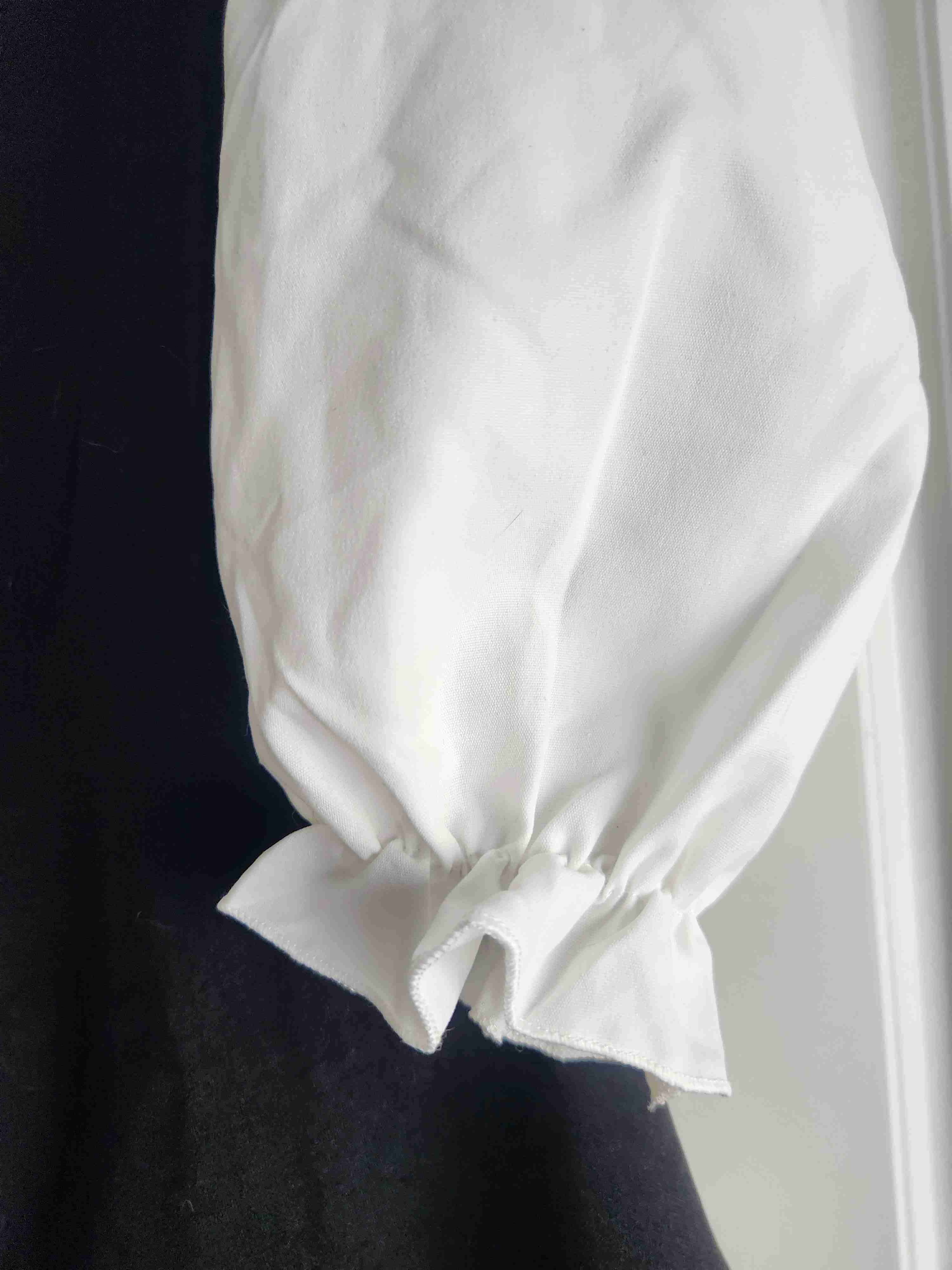 Vestido estilo Coreano Blanco y blanco - miniatura 3