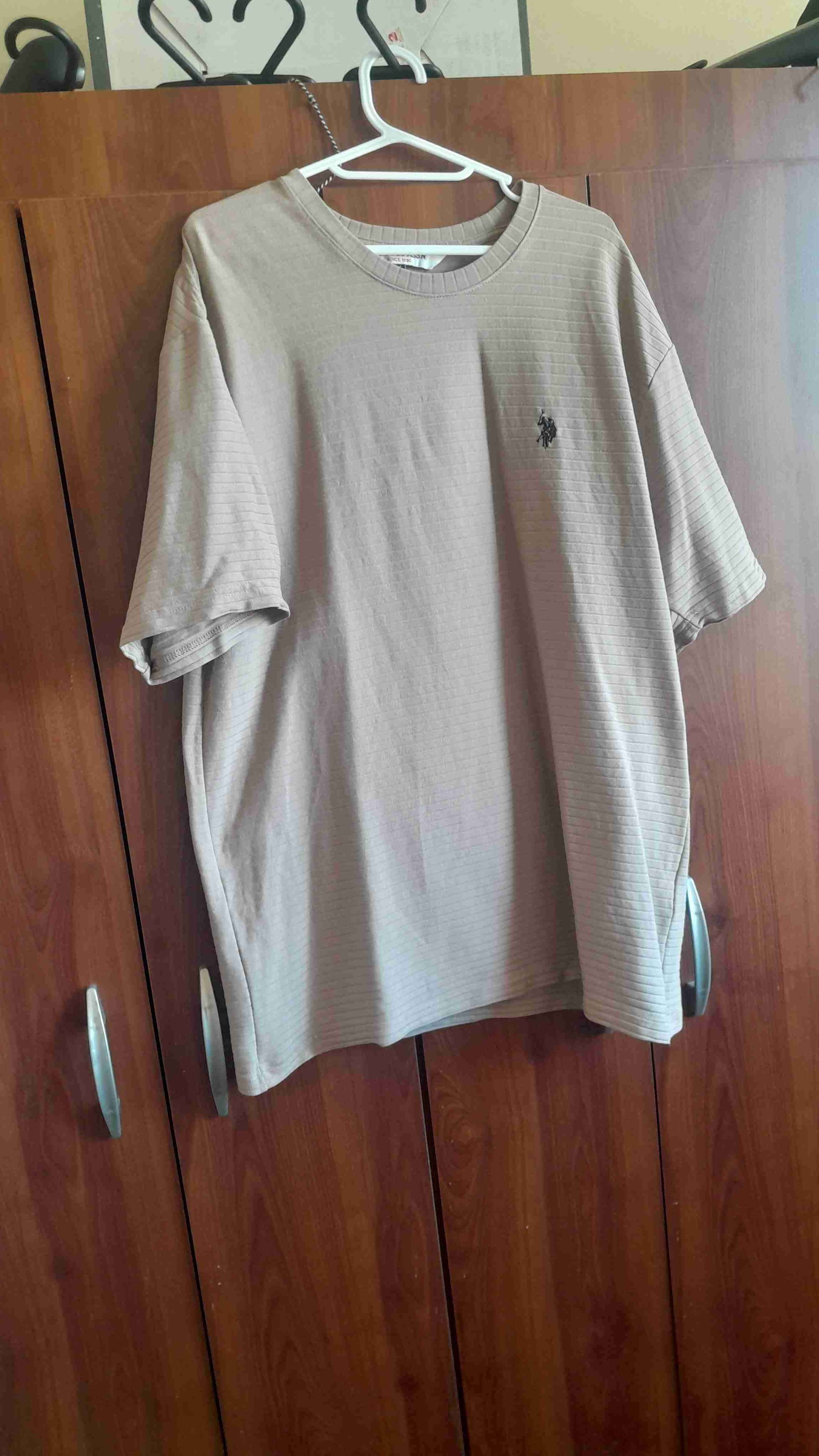 Polera beige básica hombre, marca Polo