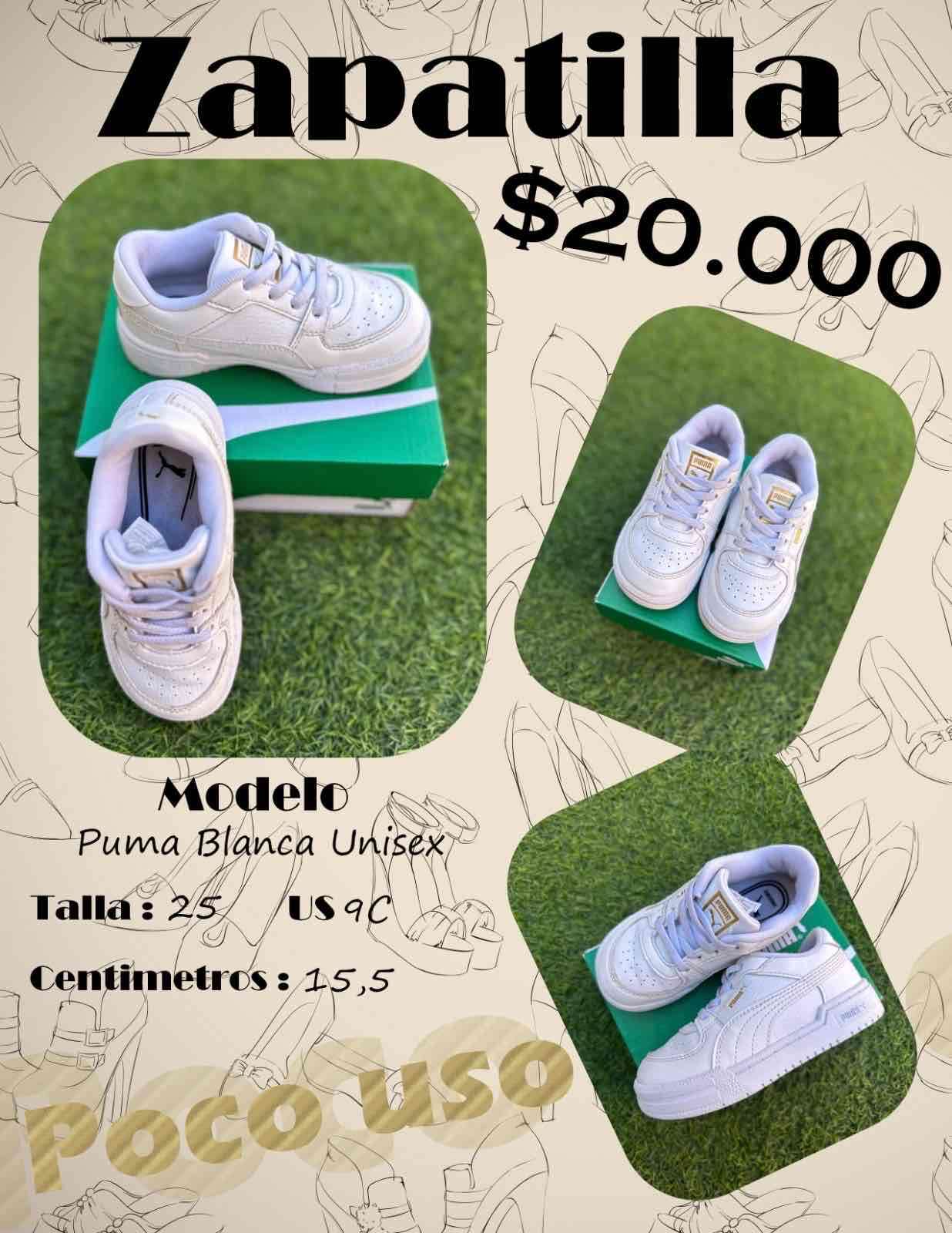 Zapatillas Puma Blancas Unisex