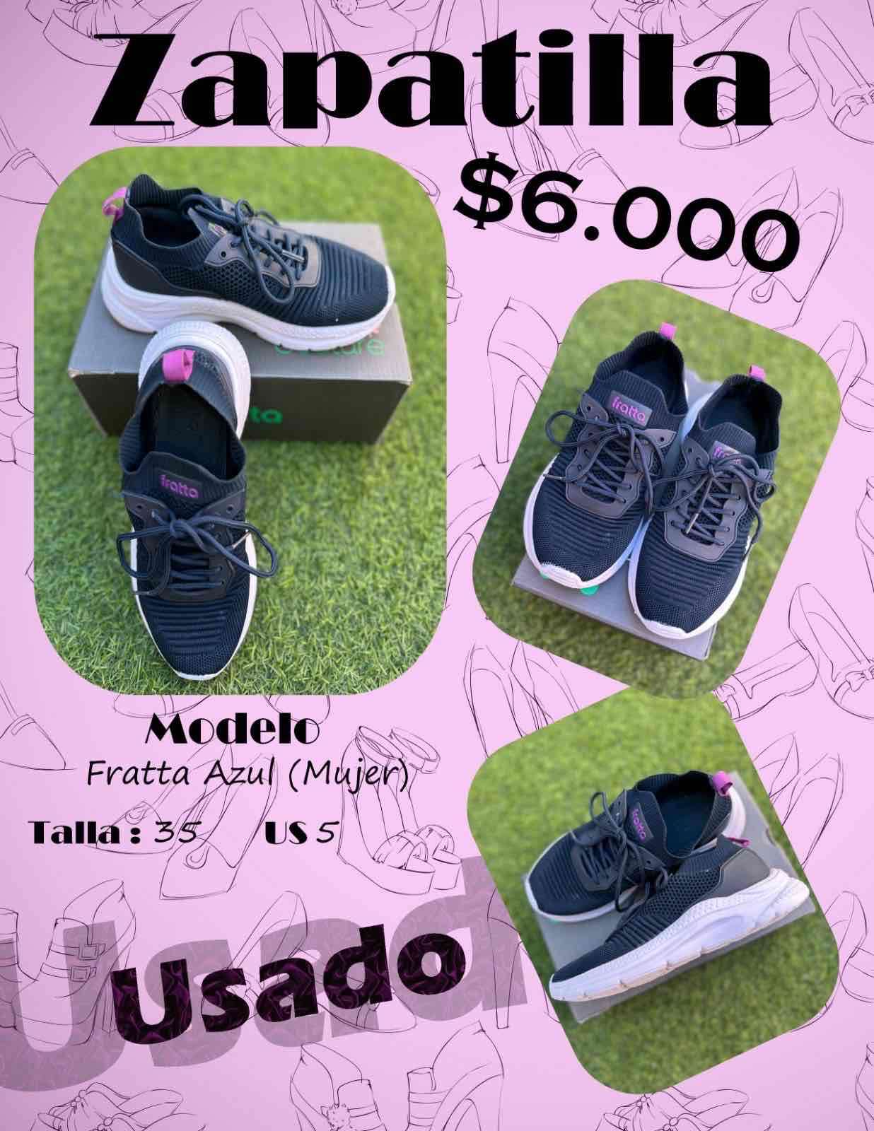 Zapatillas Fratta Azul Mujer