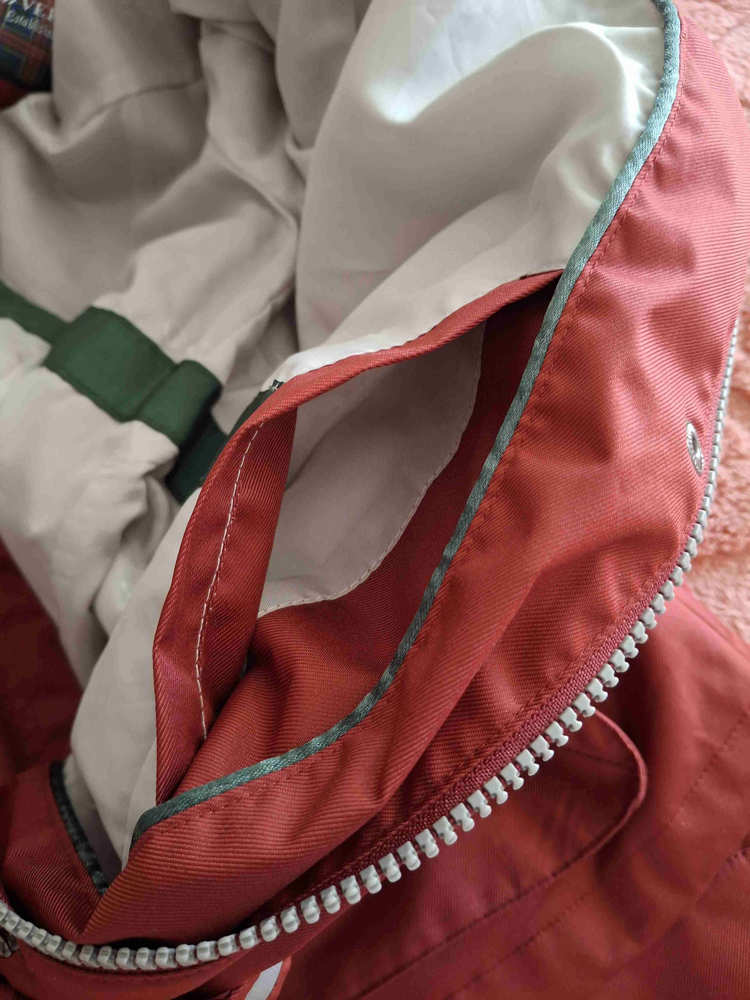 Chaqueta roja de mujer con cinturón talla 38 - miniatura 3