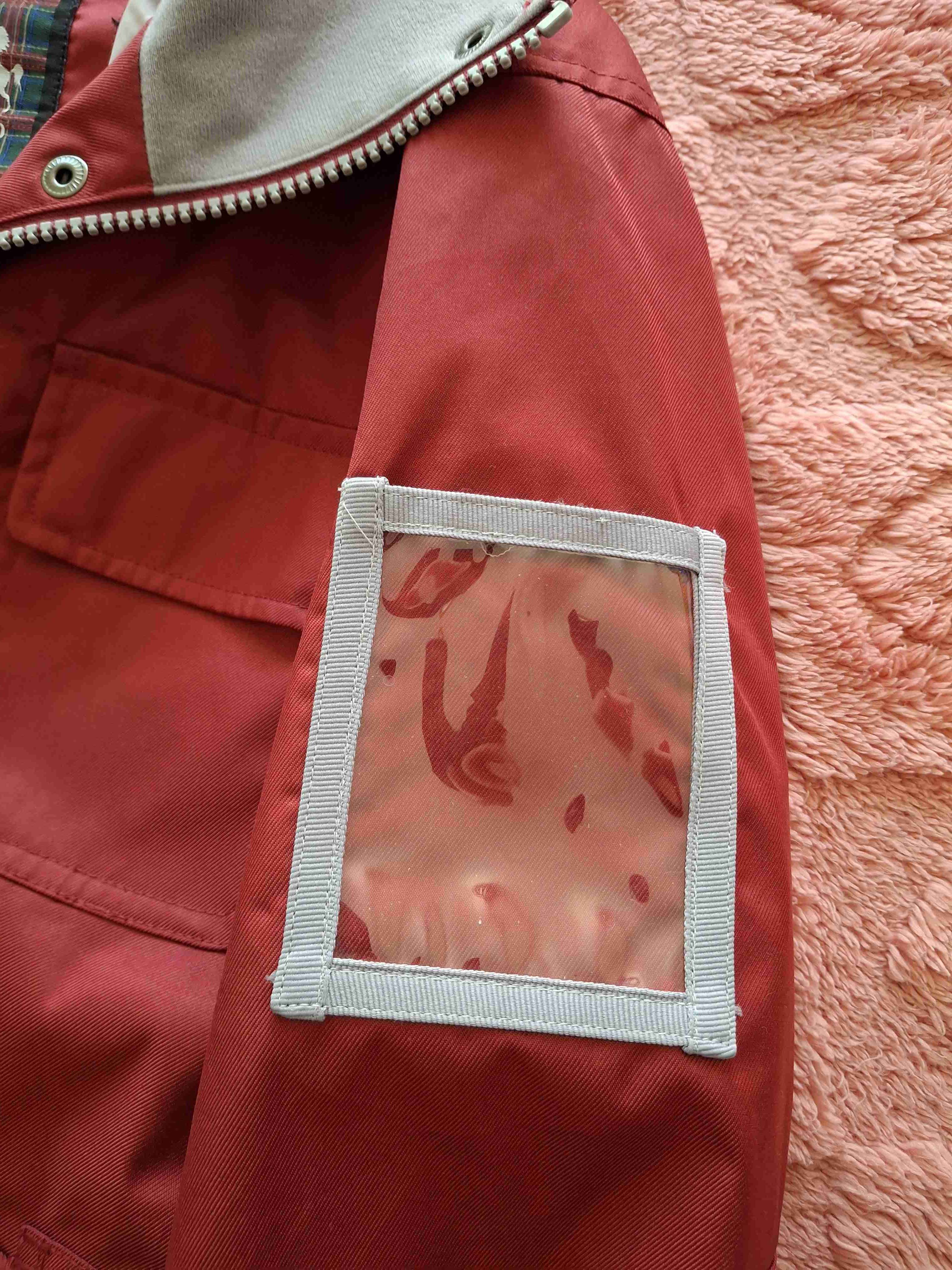 Chaqueta roja de mujer con cinturón talla 38 - miniatura 4