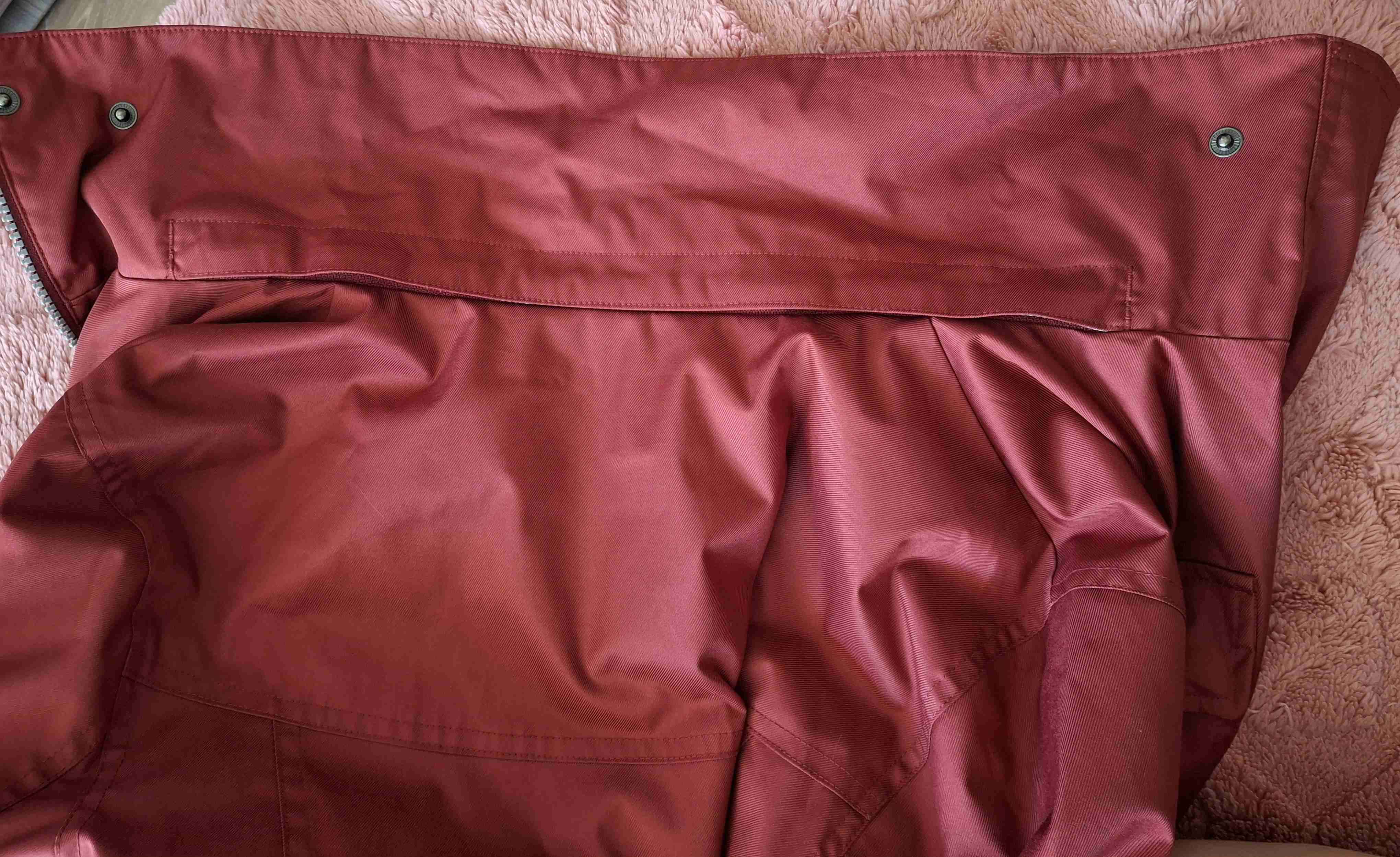 Chaqueta roja de mujer con cinturón talla 38 - miniatura 5