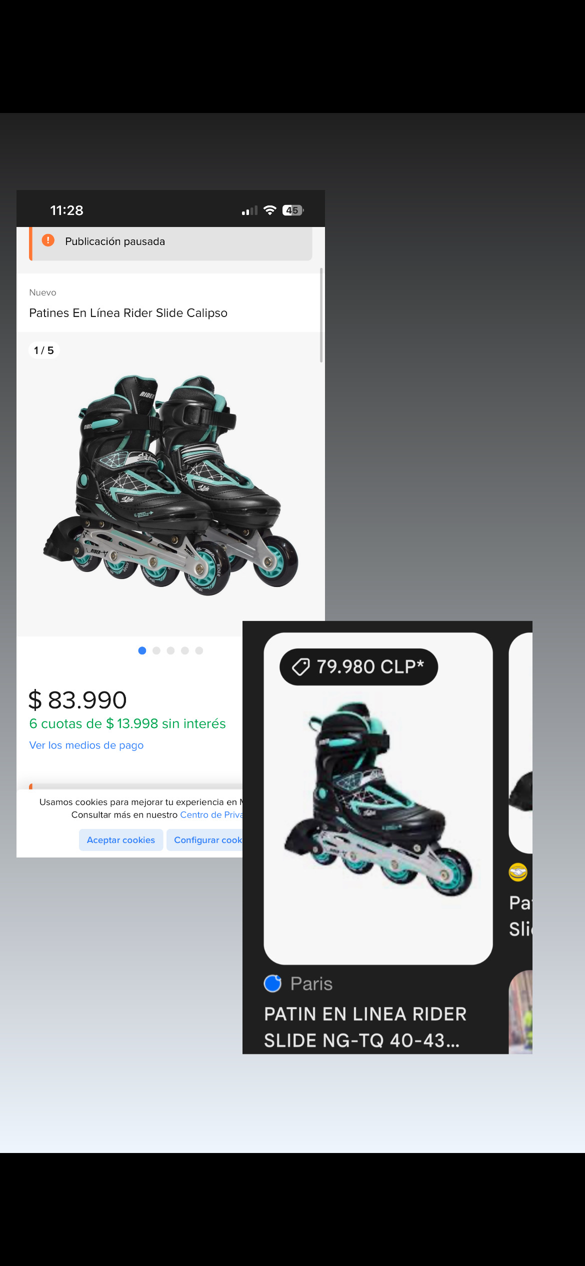 Patines en línea negros Rider - miniatura 3