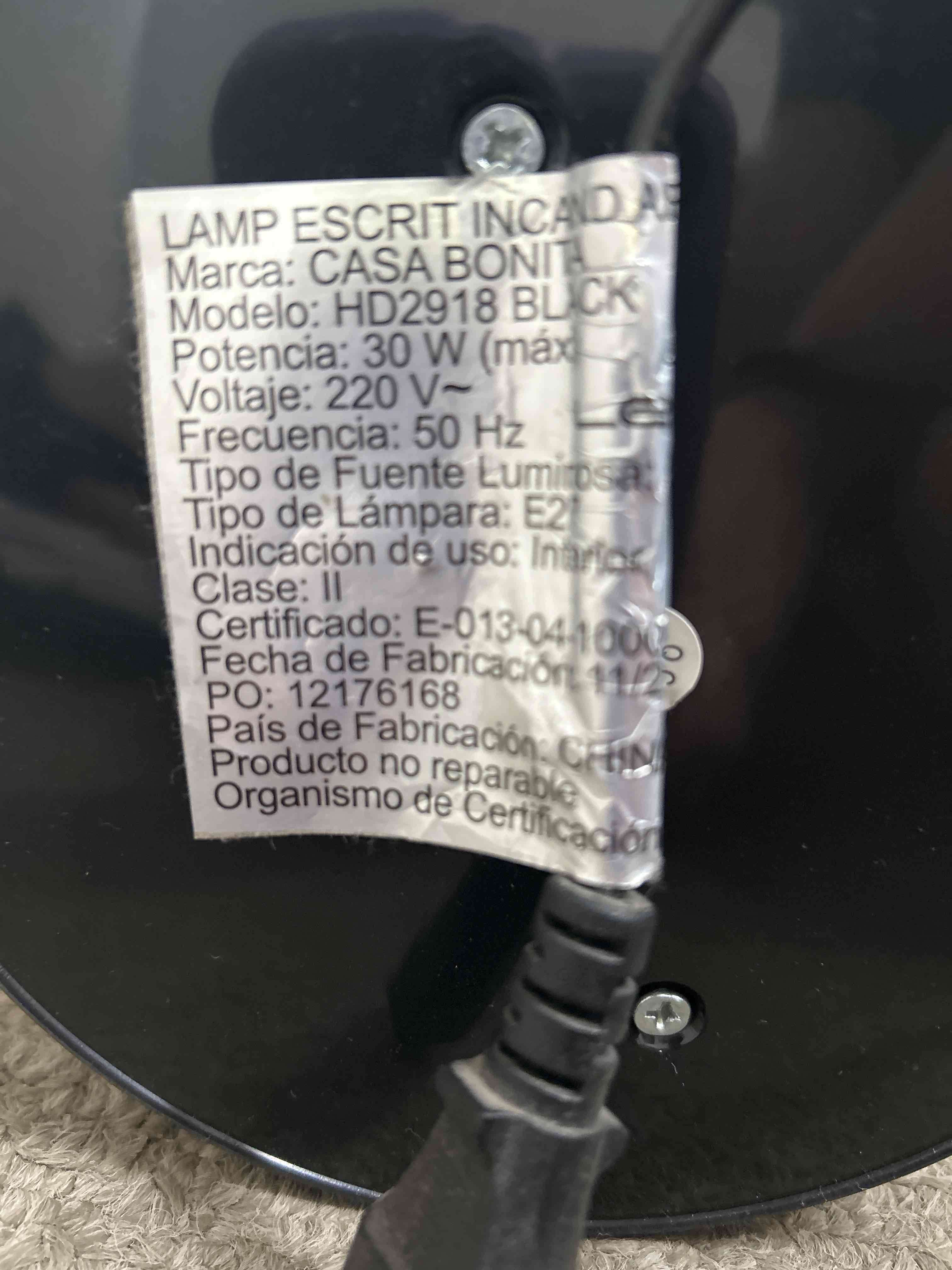 Lámparas de escritorio negras - miniatura 2