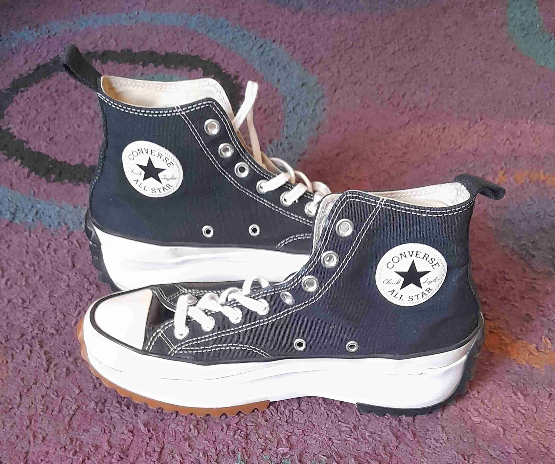 Zapatillas Converse negras plataforma