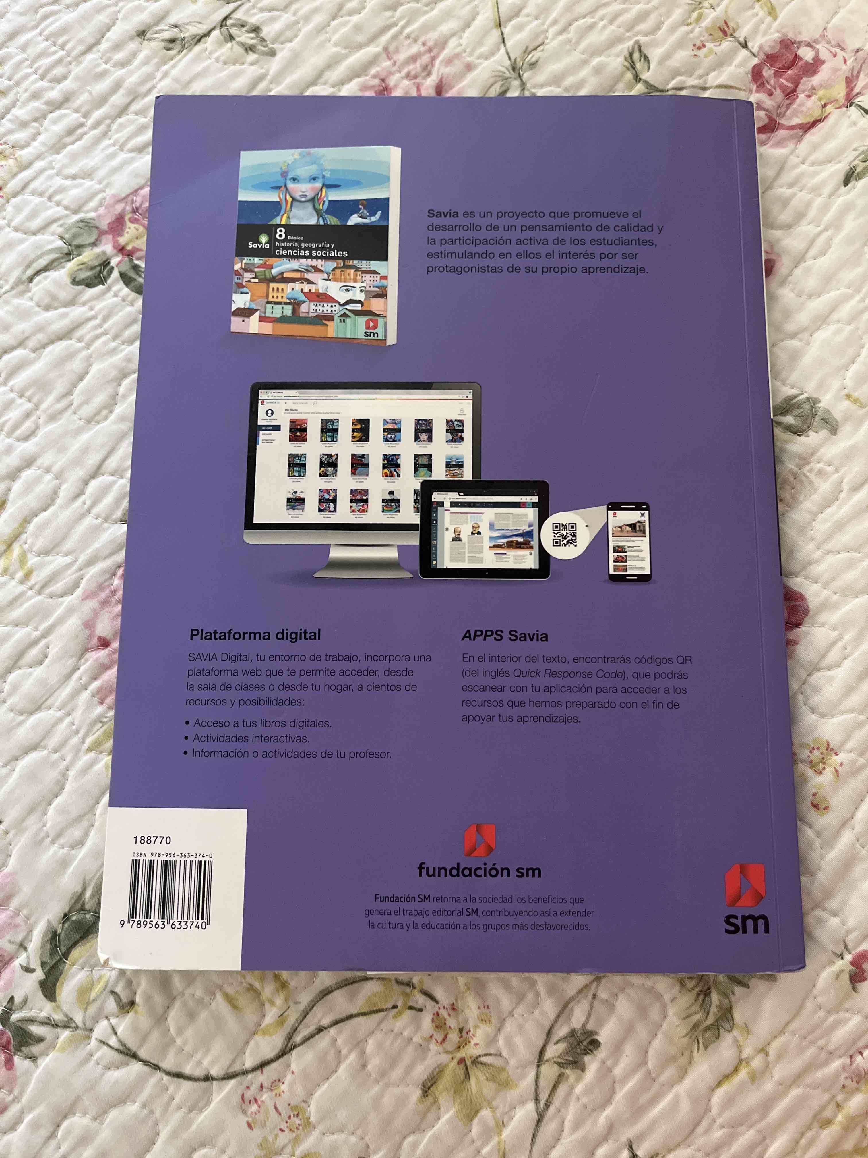 Libro Savia SM 8 Básico Historia - miniatura 2