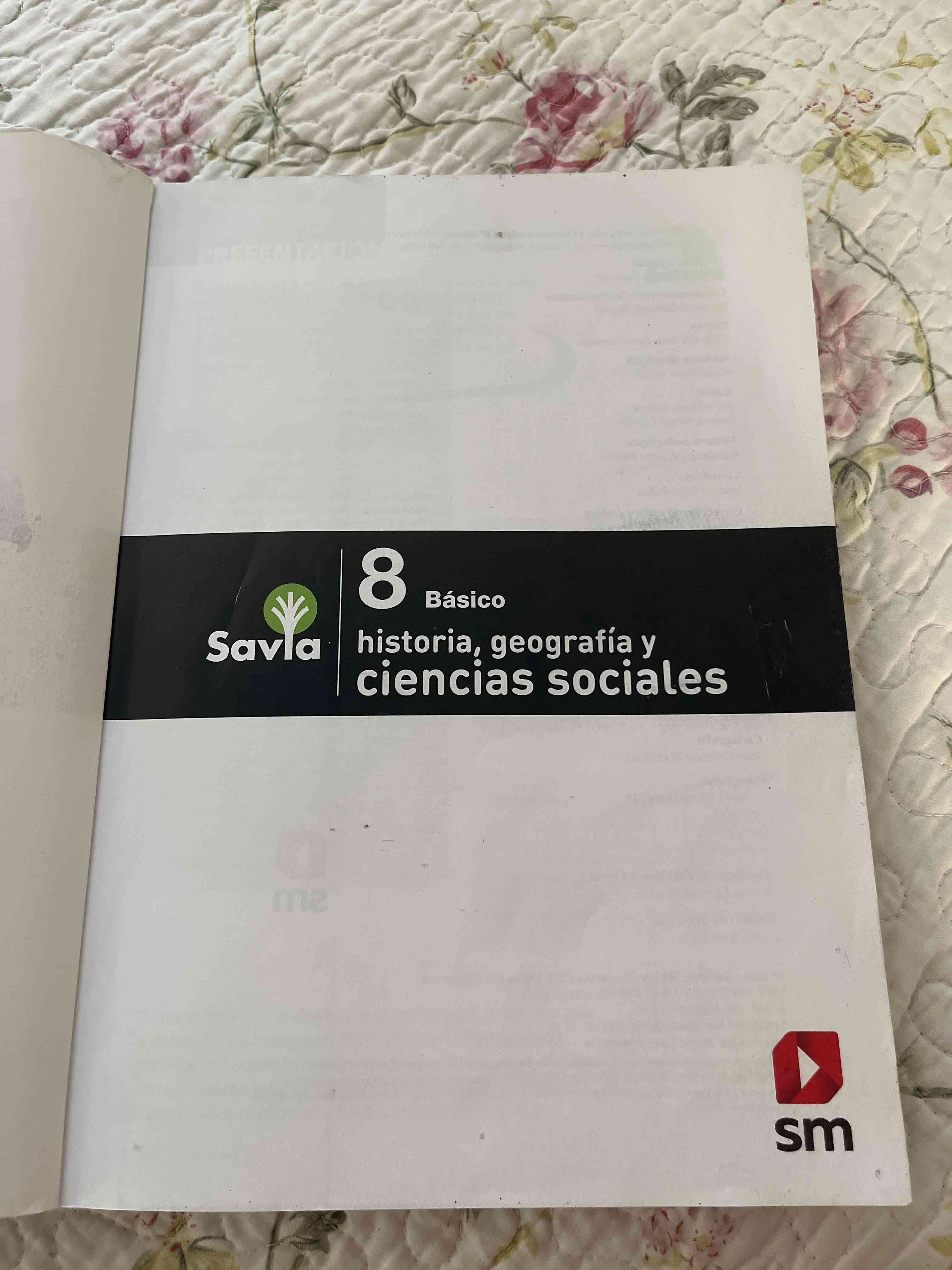 Libro Savia SM 8 Básico Historia - miniatura 3