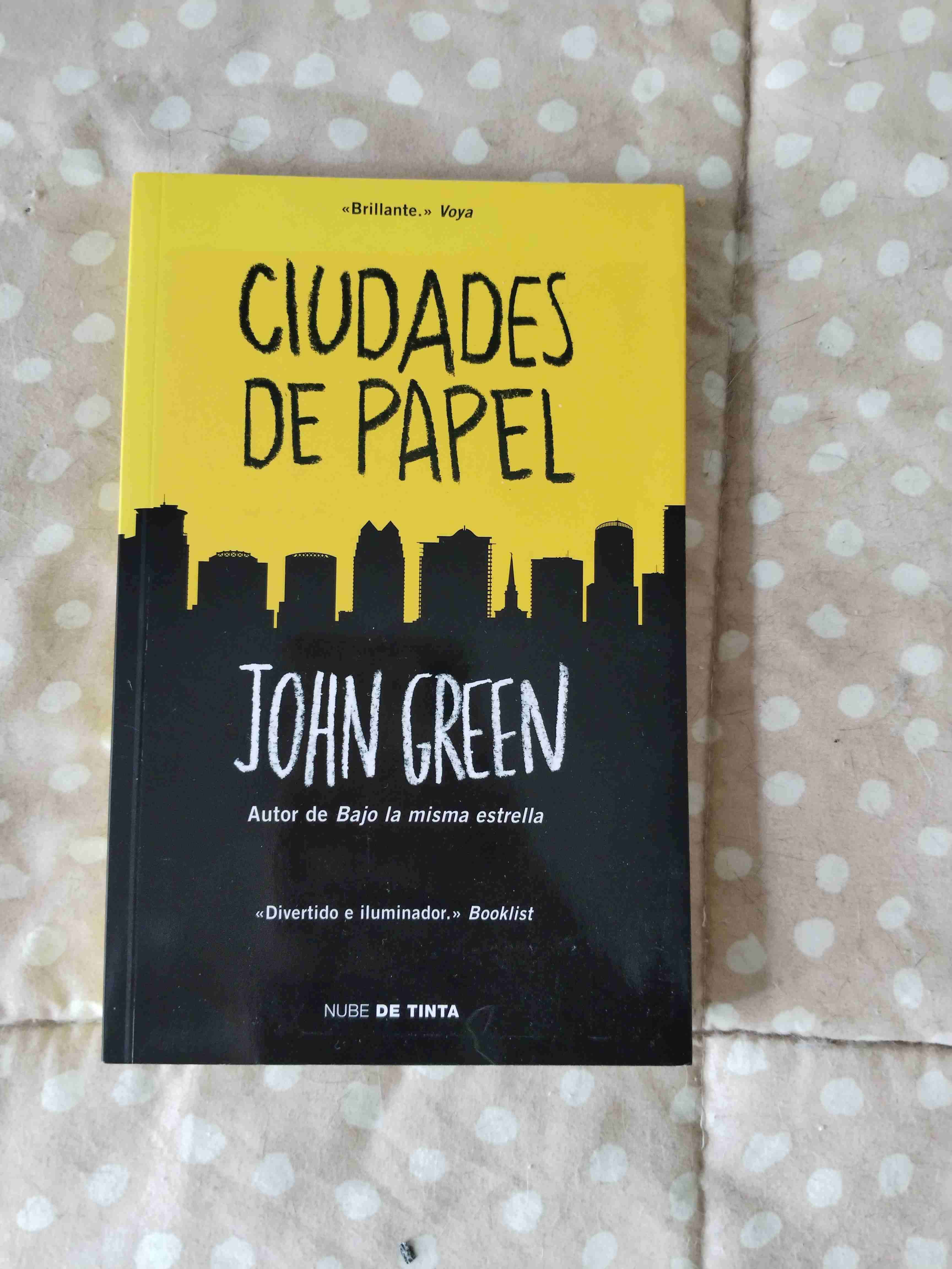 Libro 'Ciudades de Papel' de John Green