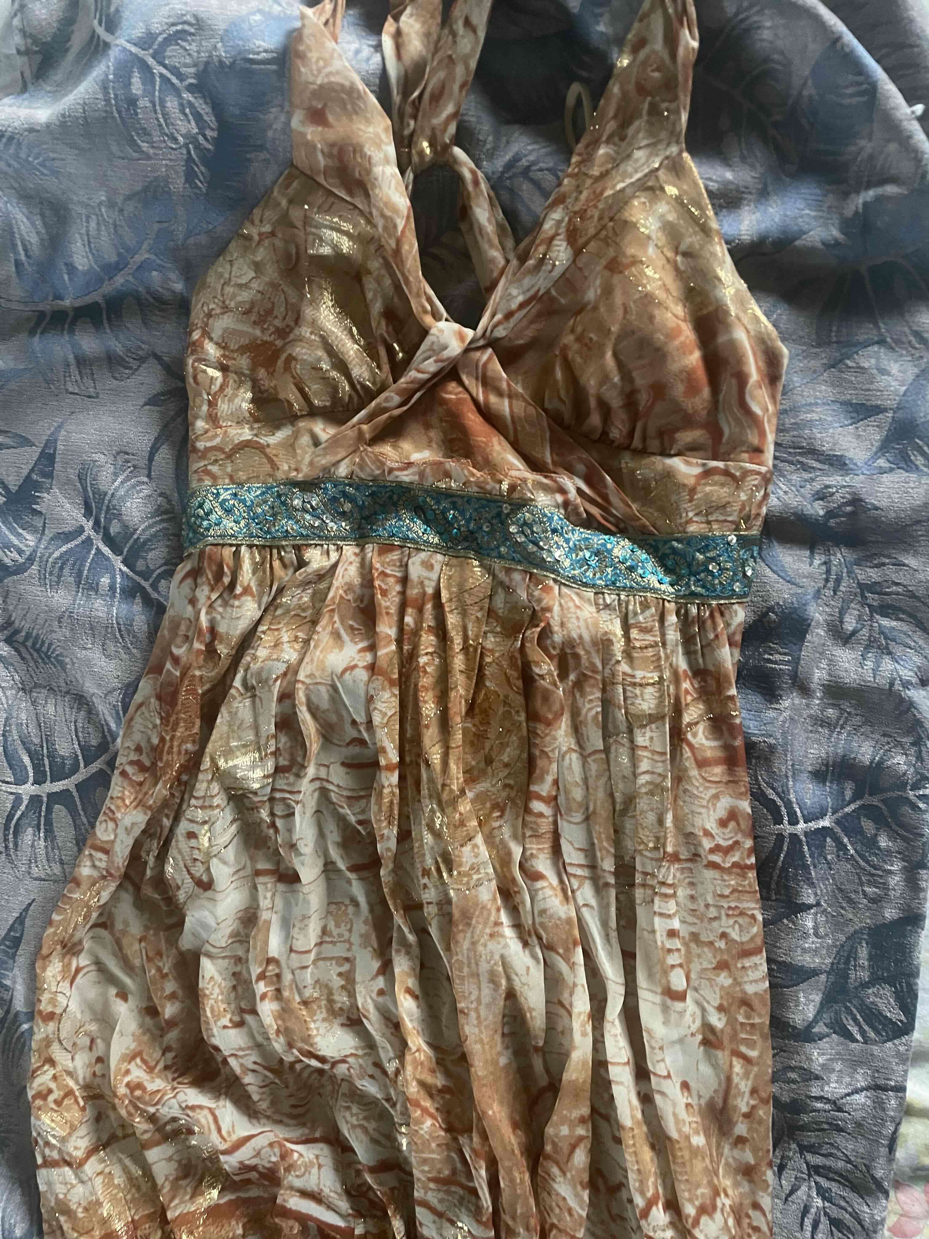 Vestido largo estampado bohemio