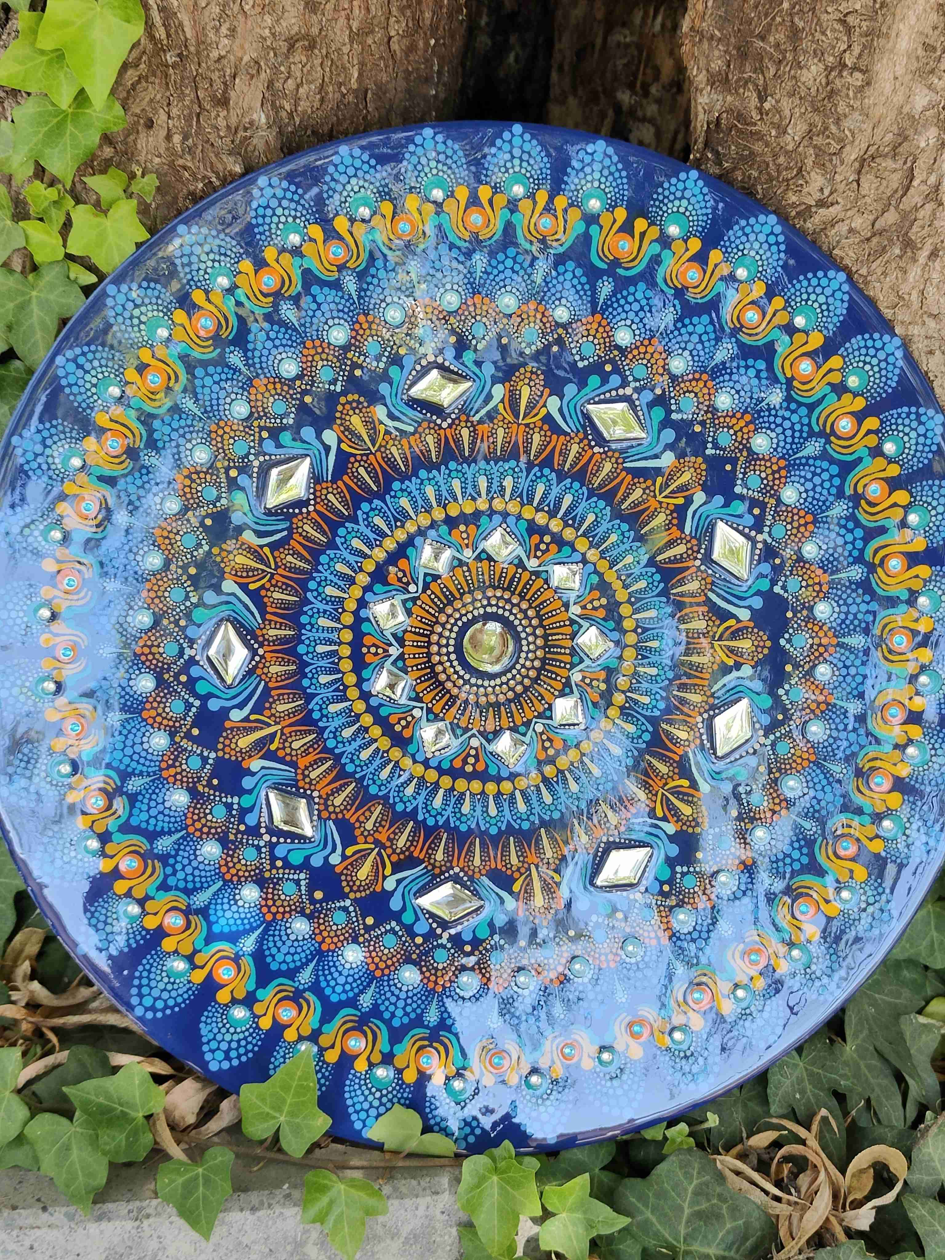 Mandalas hechas a mano en puntillismo diferentes t - miniatura 2