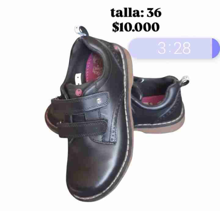 Zapatos escolares negros talla 36