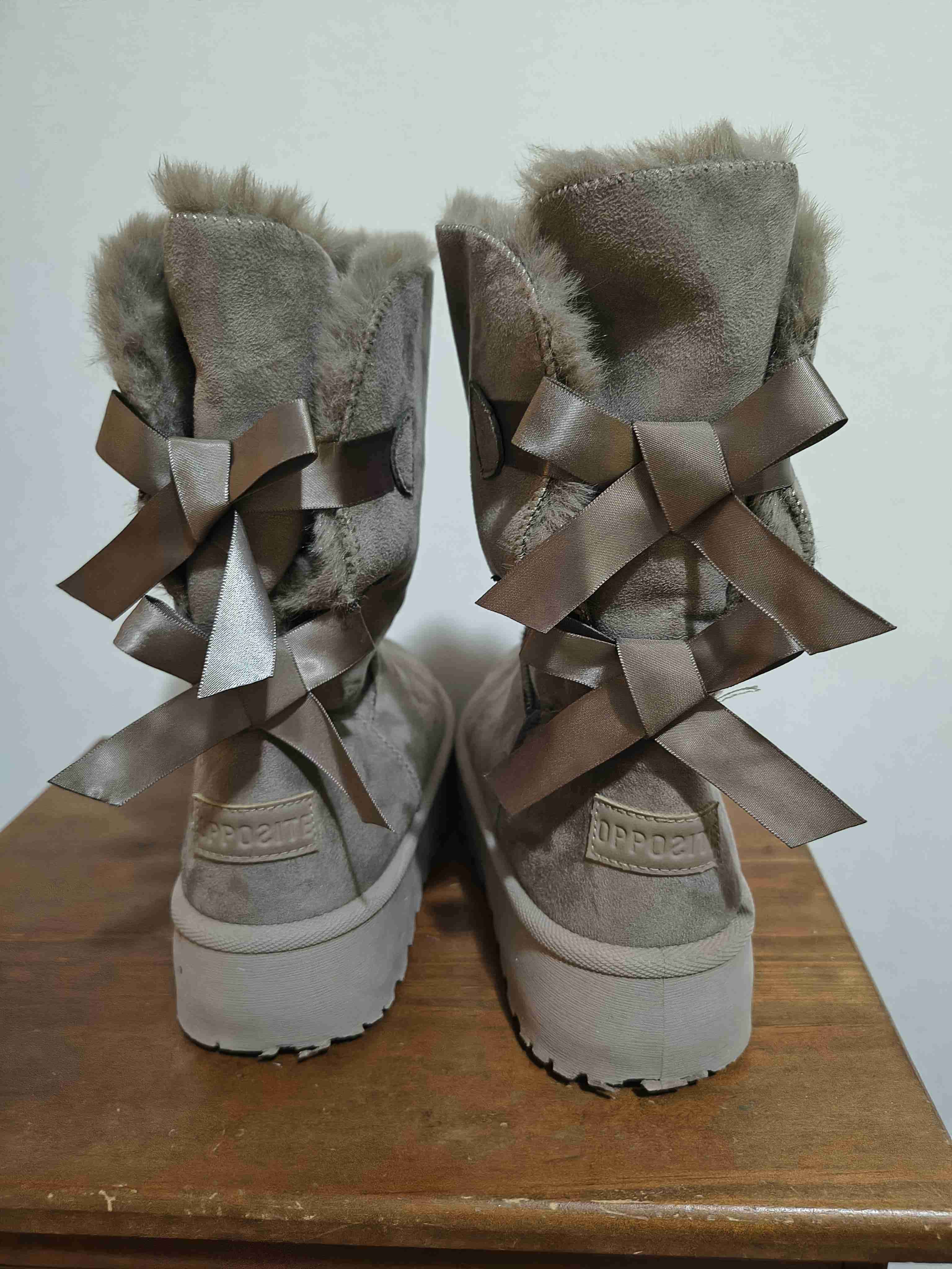 Botas de invierno beige con plataforma opposite - miniatura 2