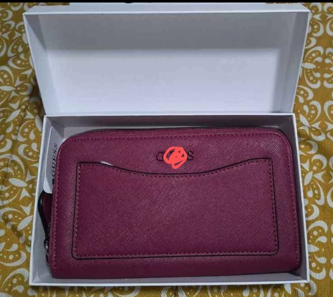 Billetera GUESS burdeo - miniatura 2