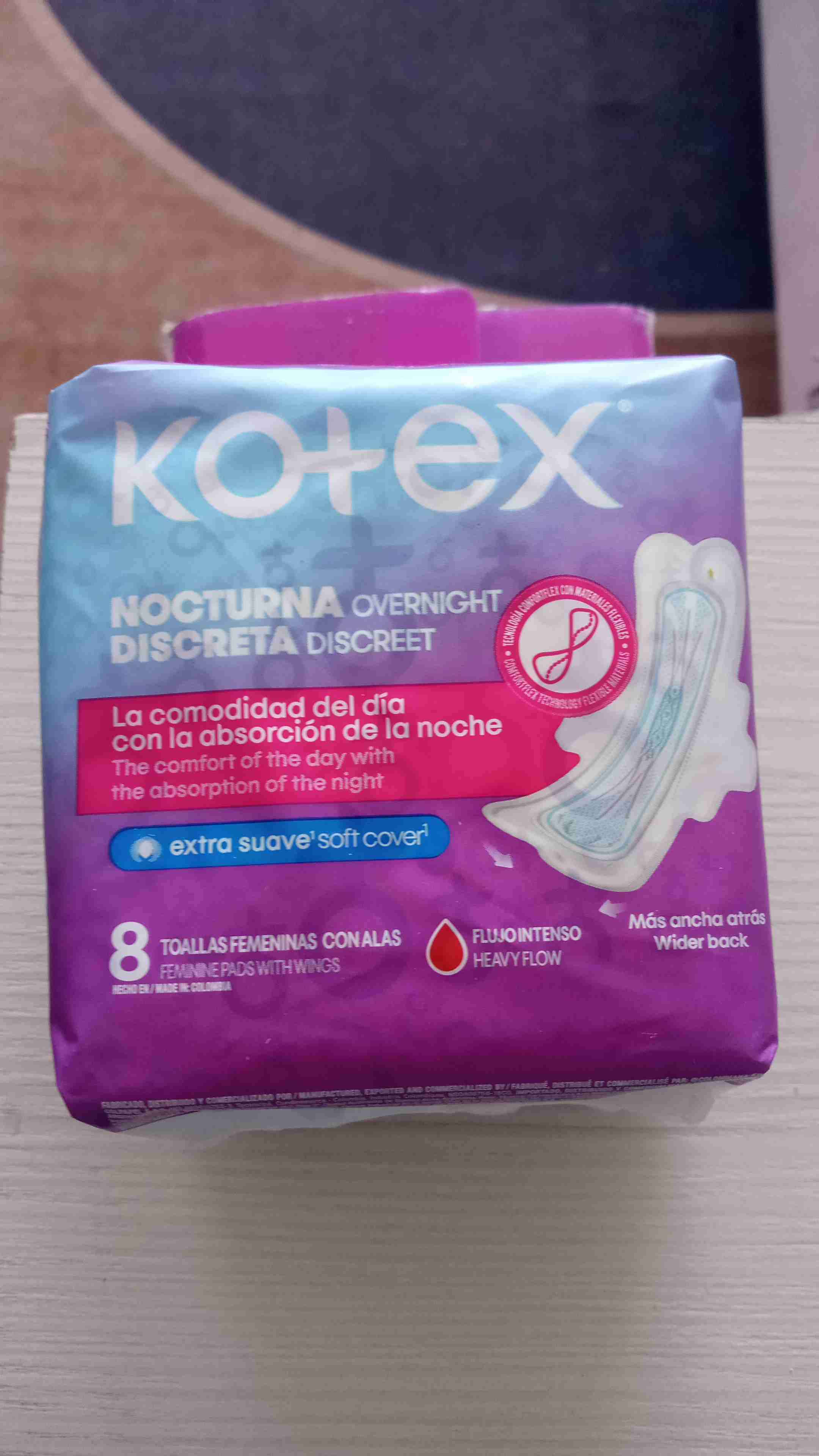 Toallas higiénicas Kotex nocturnas - miniatura 2