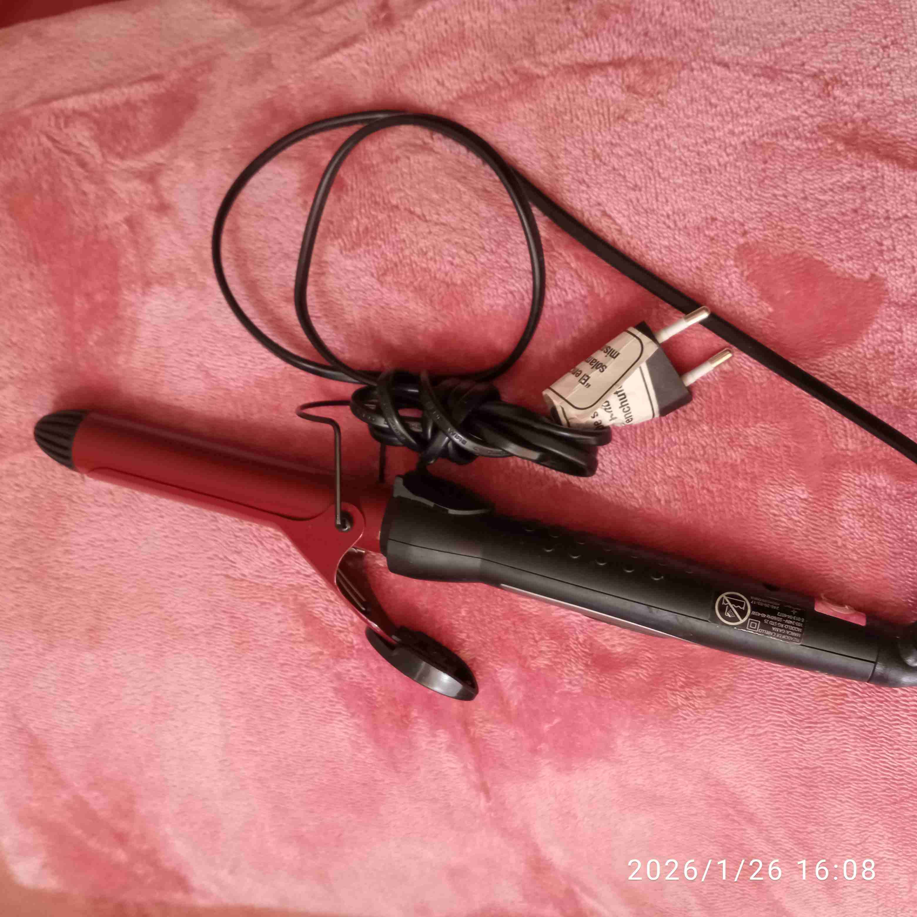 Rizador de cabello Tourmaline rojo - miniatura 2