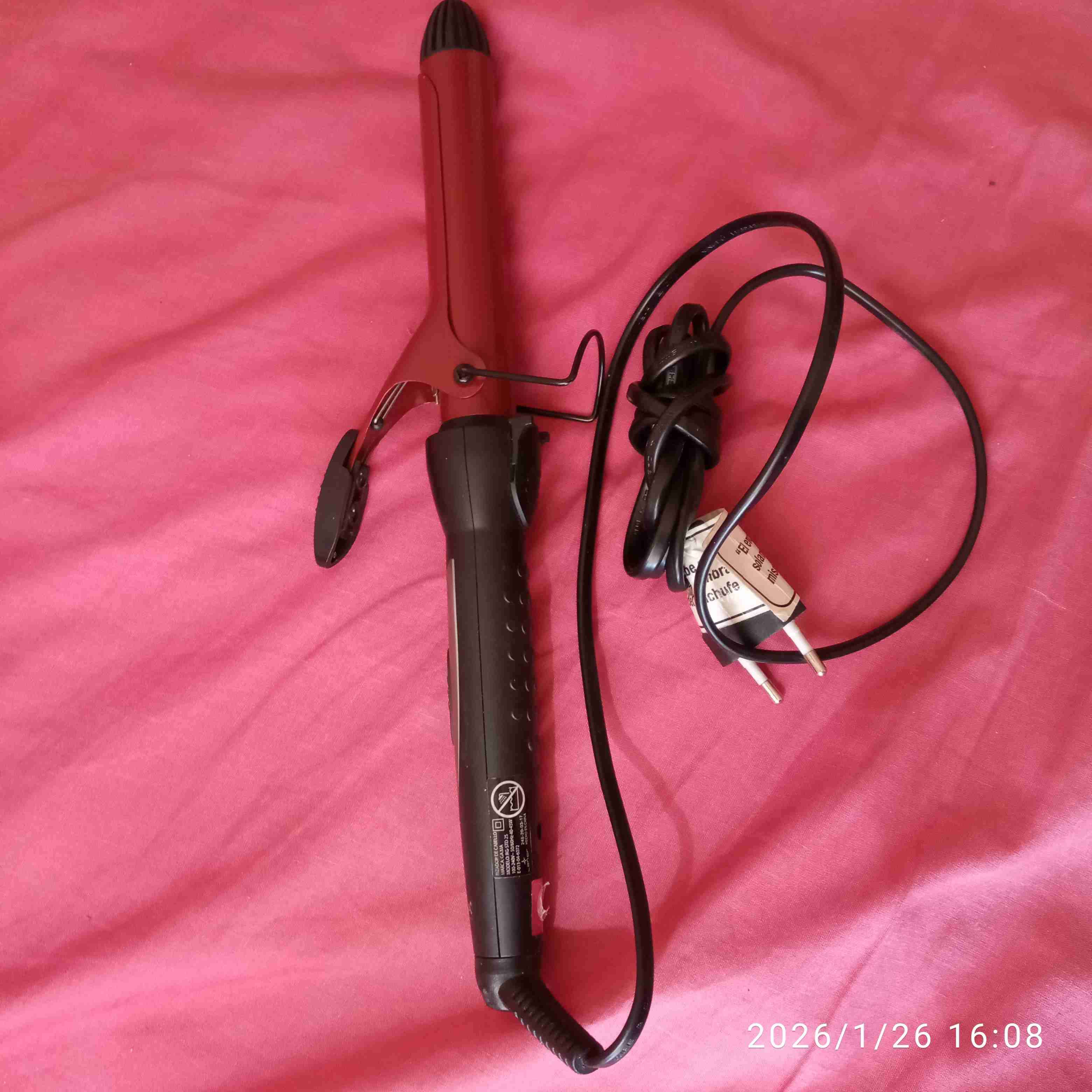 Rizador de cabello Tourmaline rojo - miniatura 3