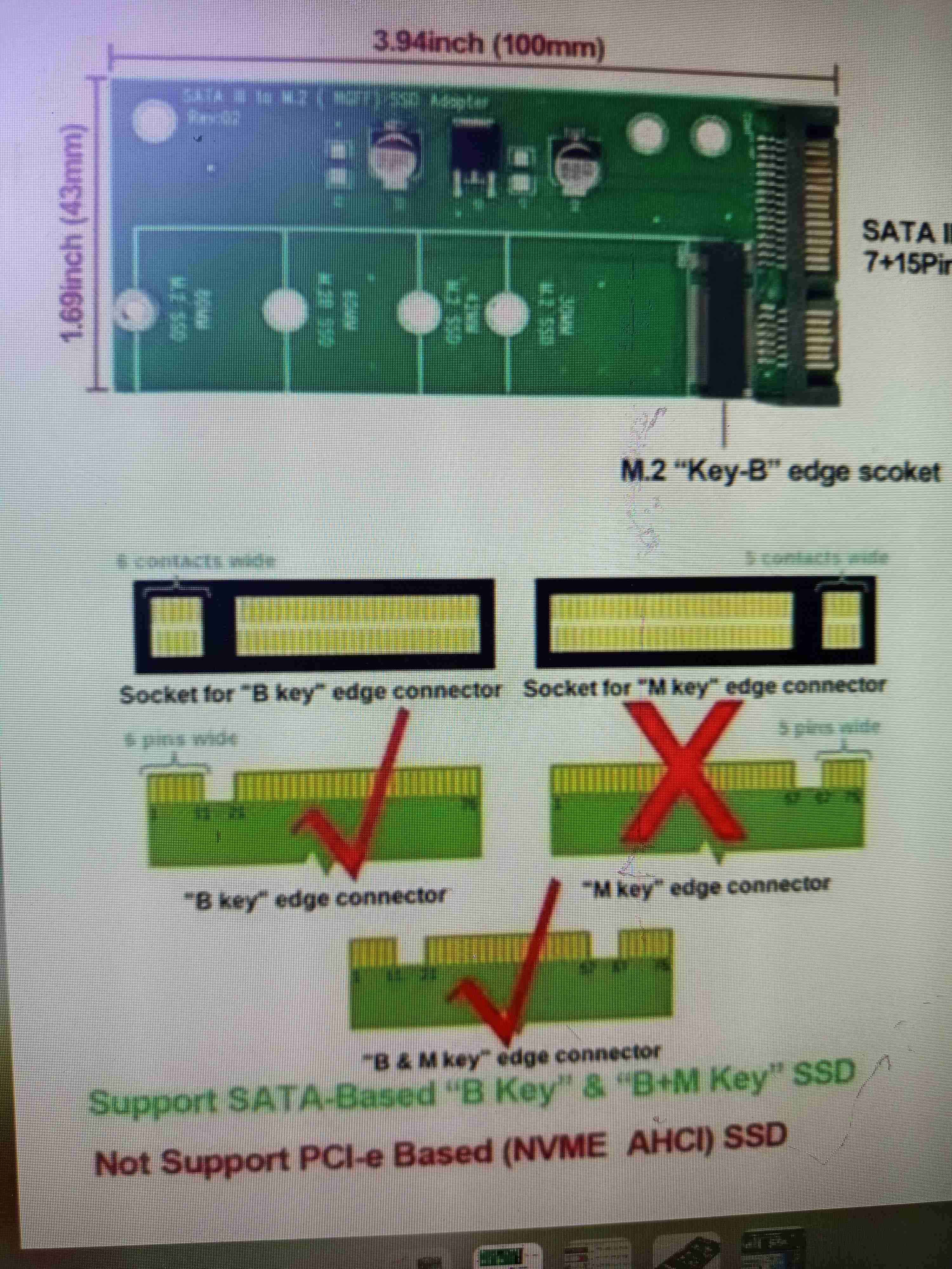 Adaptador M2 NGFF A sata - miniatura 3