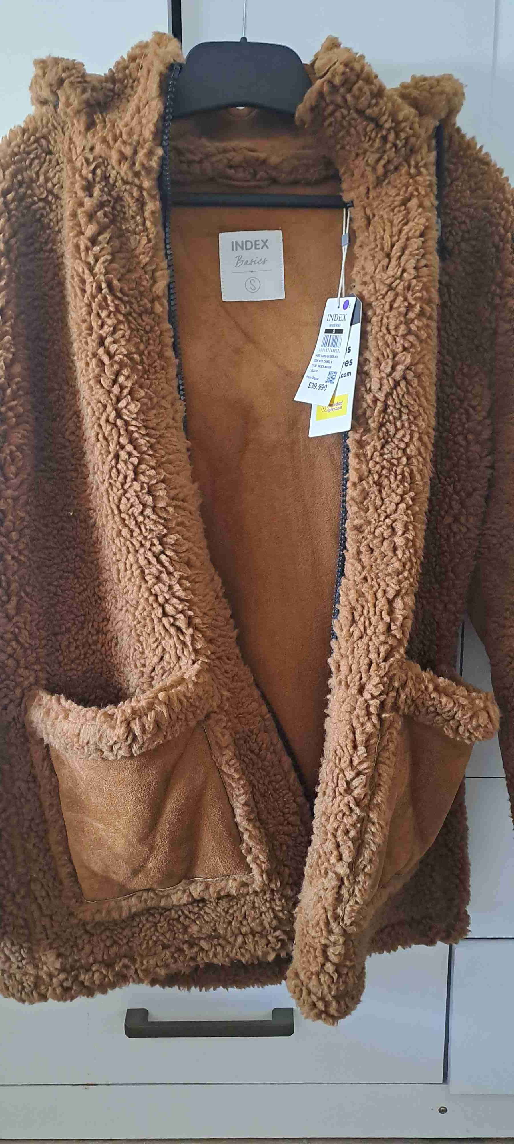 Abrigo de sherpa marrón - miniatura 2