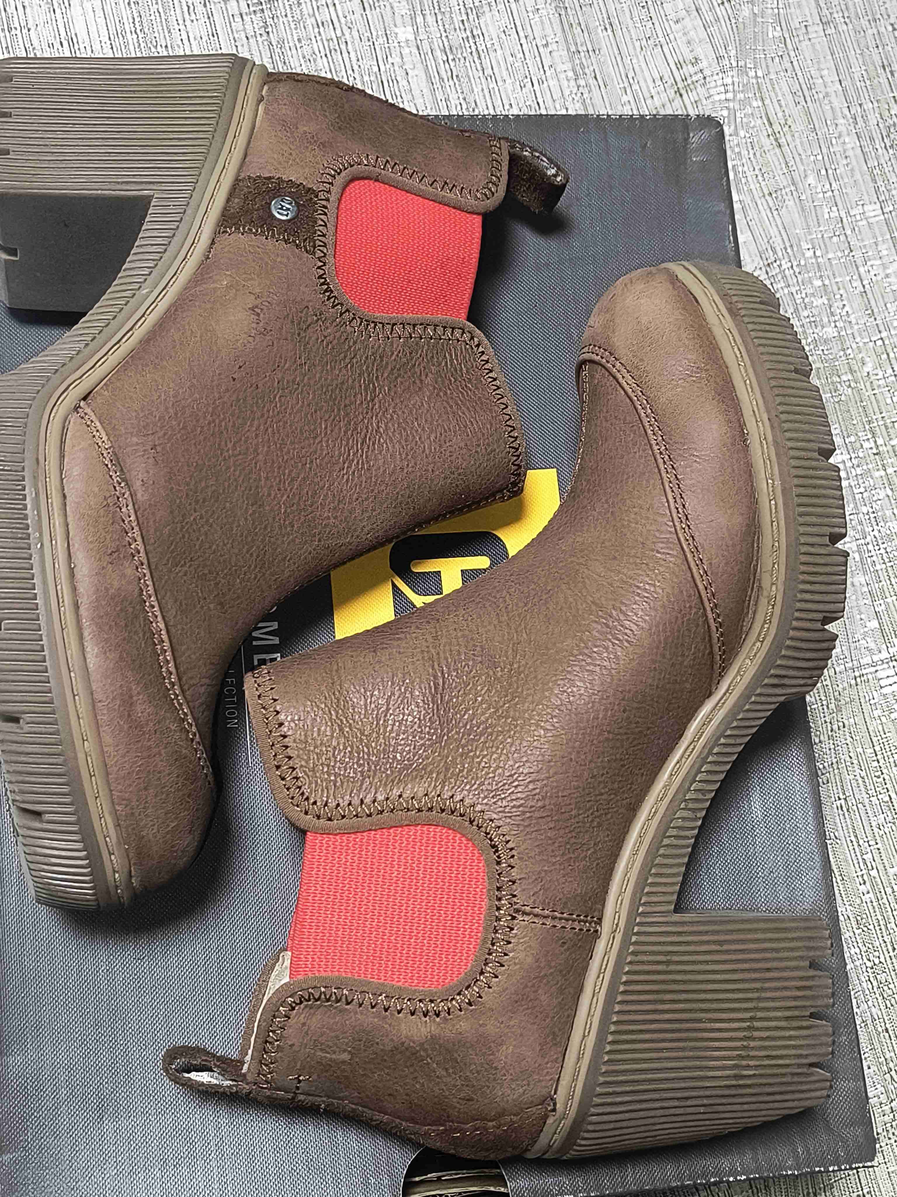 Botines CAT de cuero marrón - miniatura 2