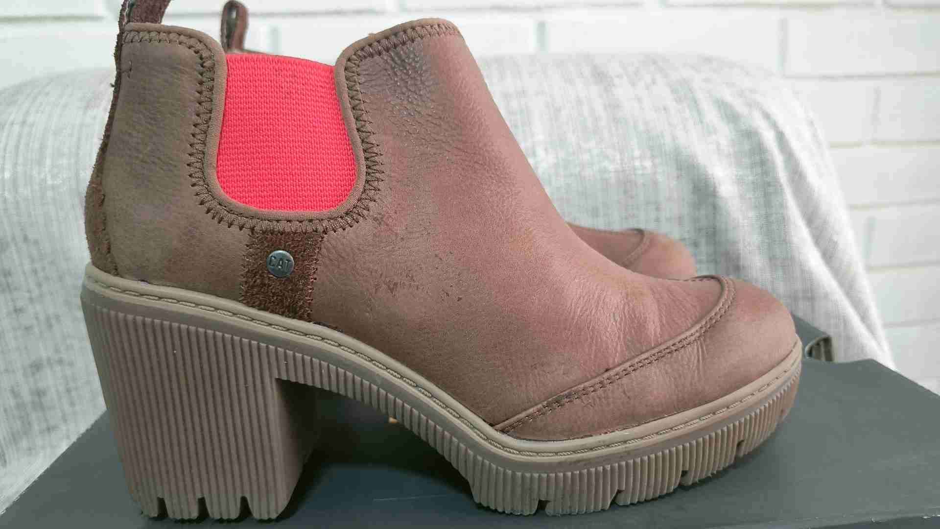 Botines CAT de cuero marrón - miniatura 4