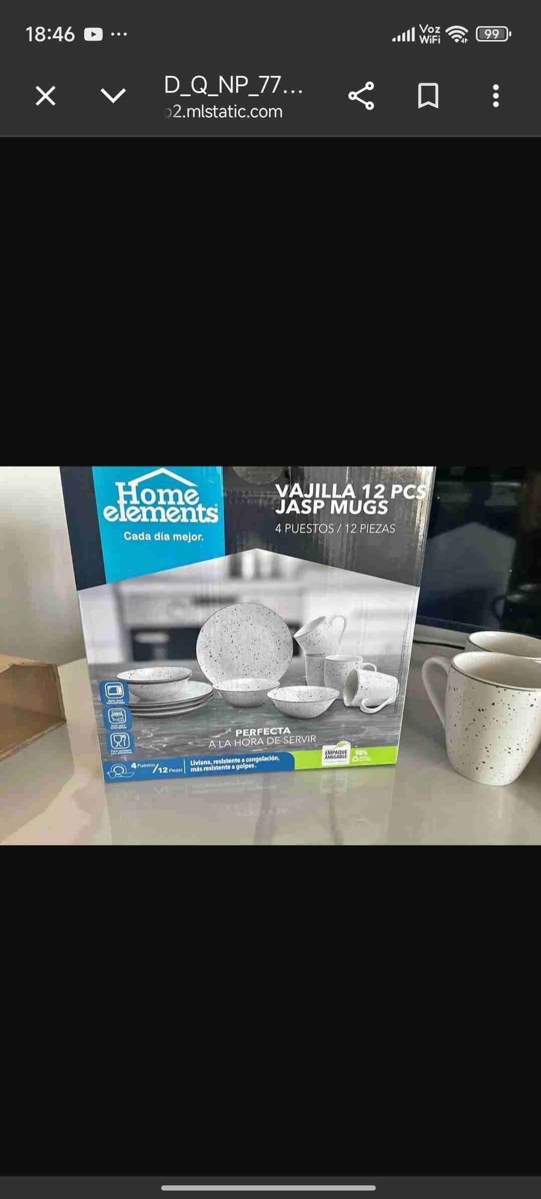 Vajilla 12 piezas Home Elements