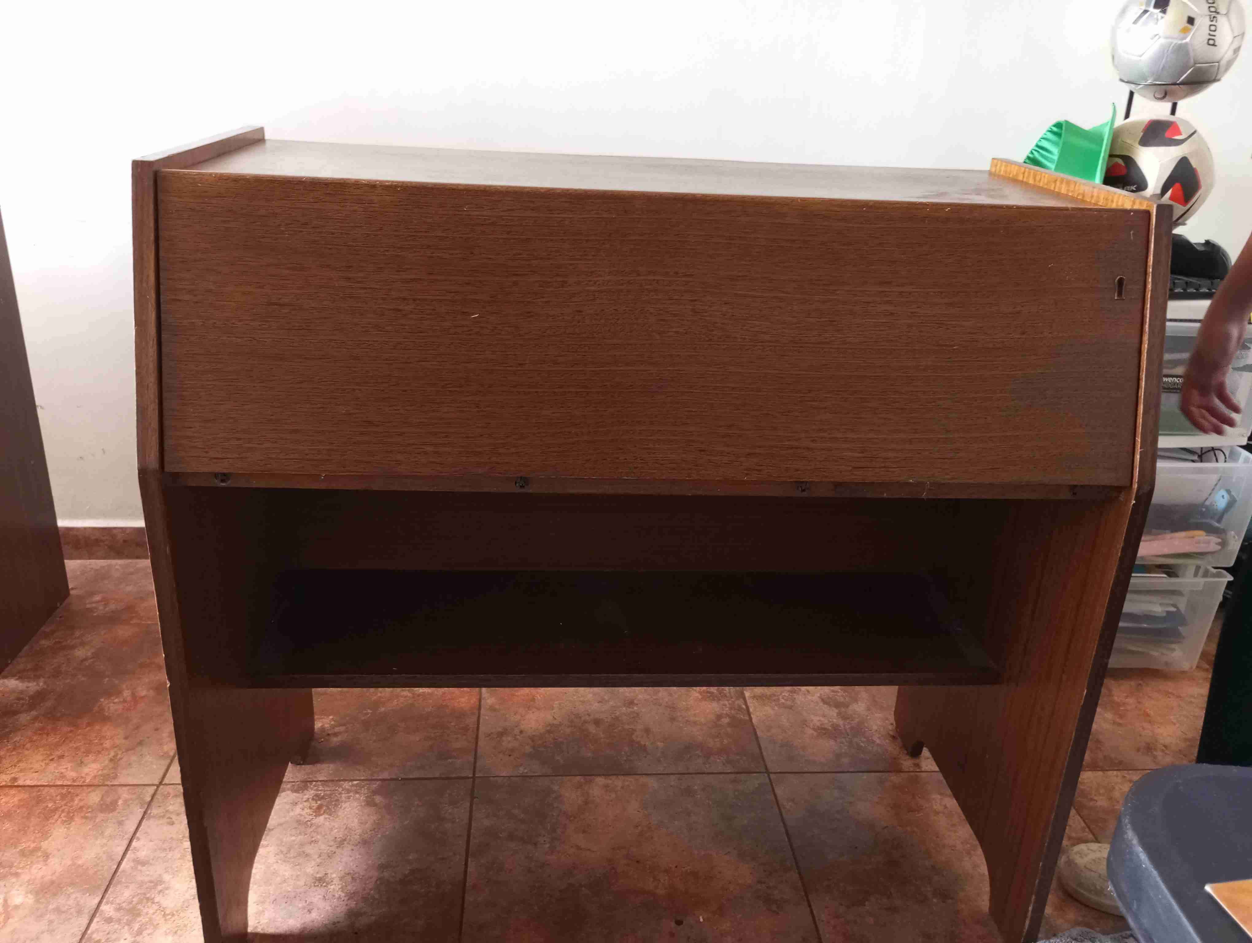 Escritorio vintage de madera - miniatura 2