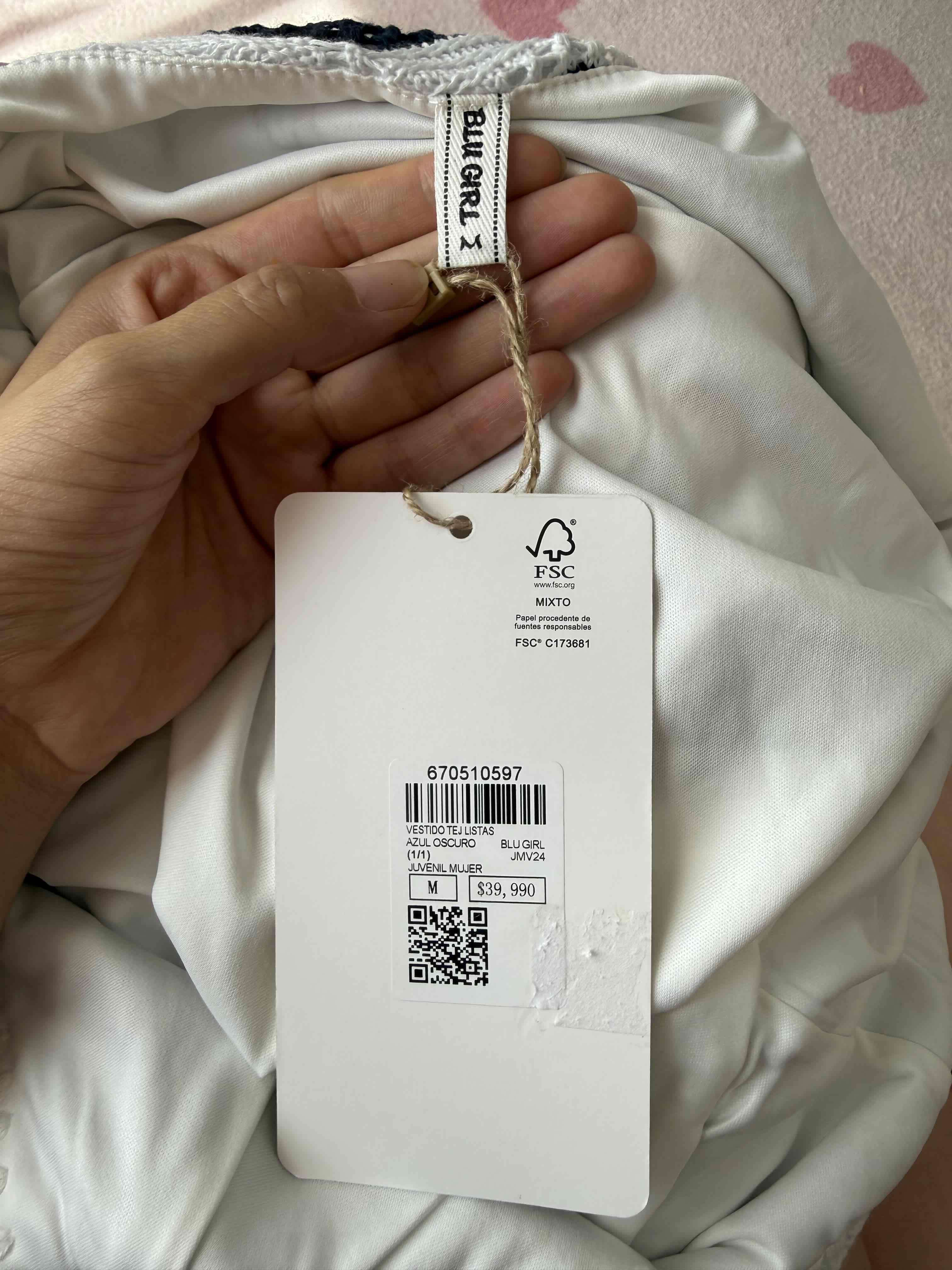 Vestido de hilos a rayas - Talla M - miniatura 4