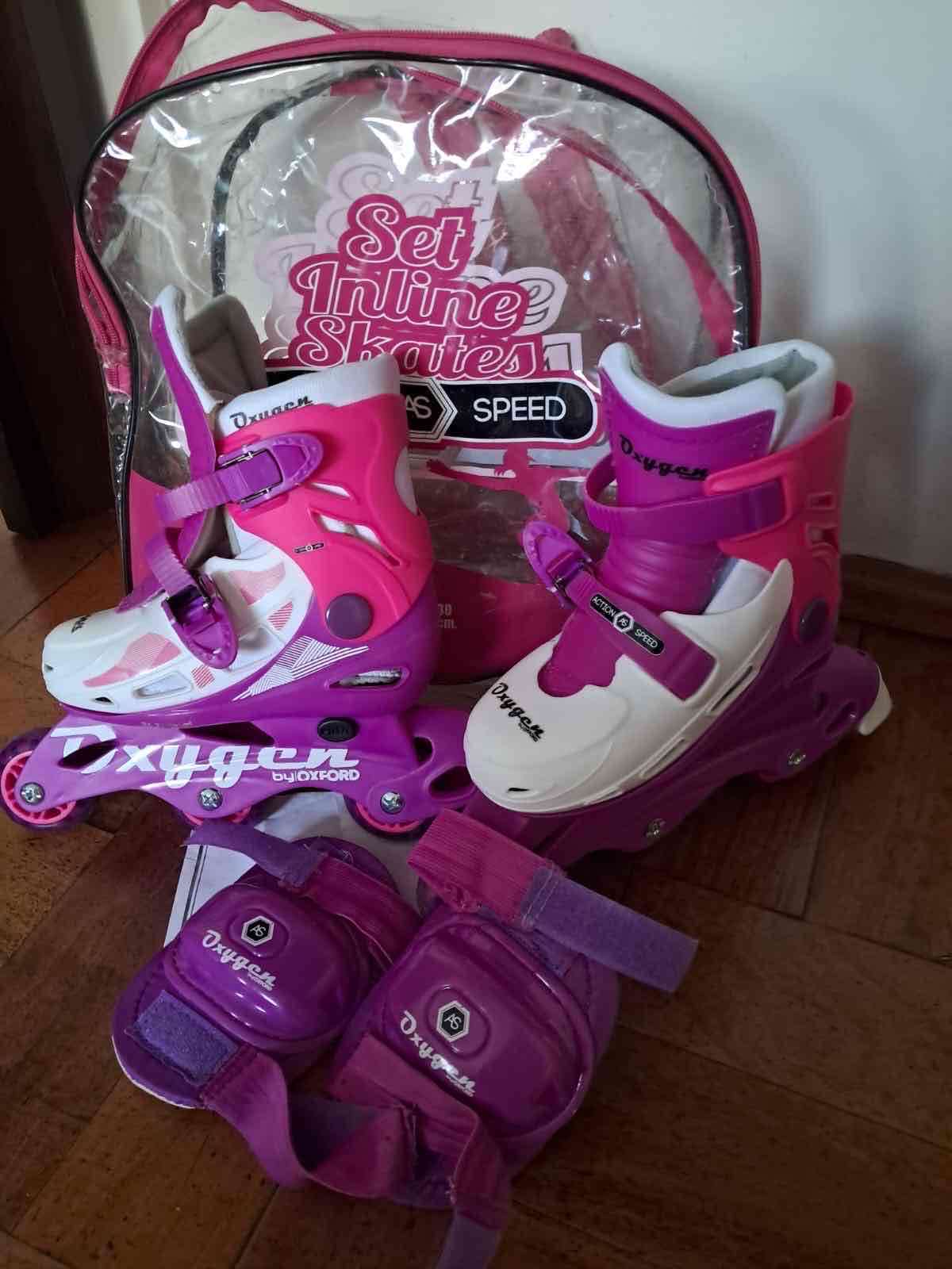 Patines en línea infantiles rosa
