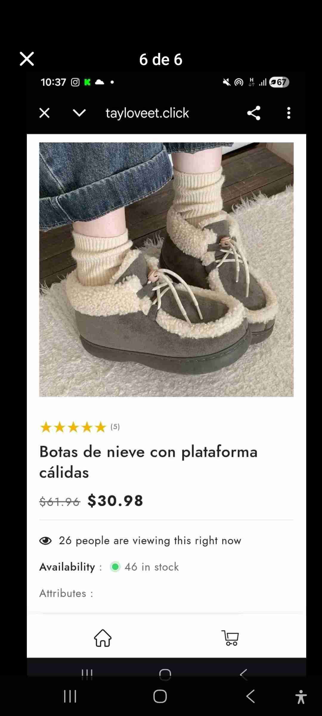 Pantuflas abrigadas verdes - miniatura 5