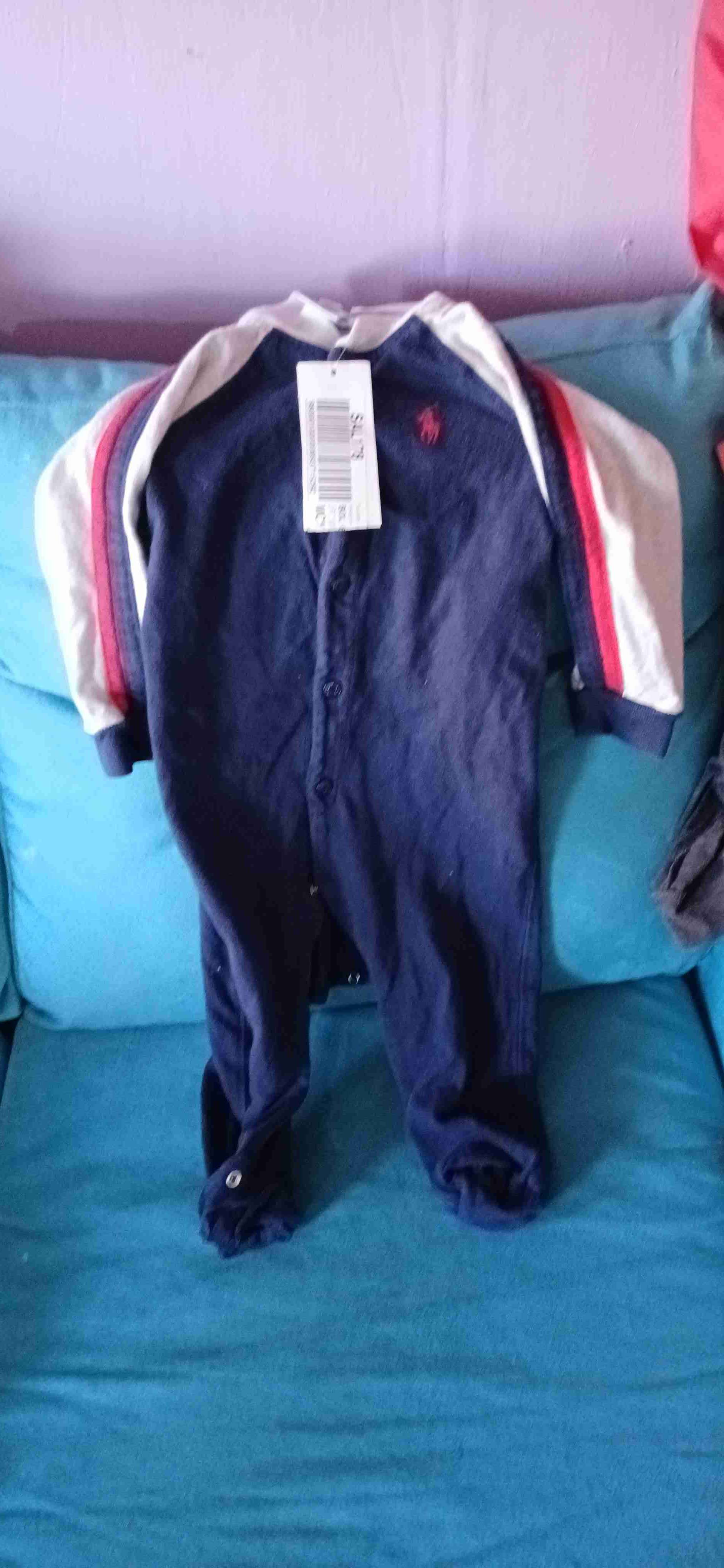 Enterito azul oscuro para bebé polo