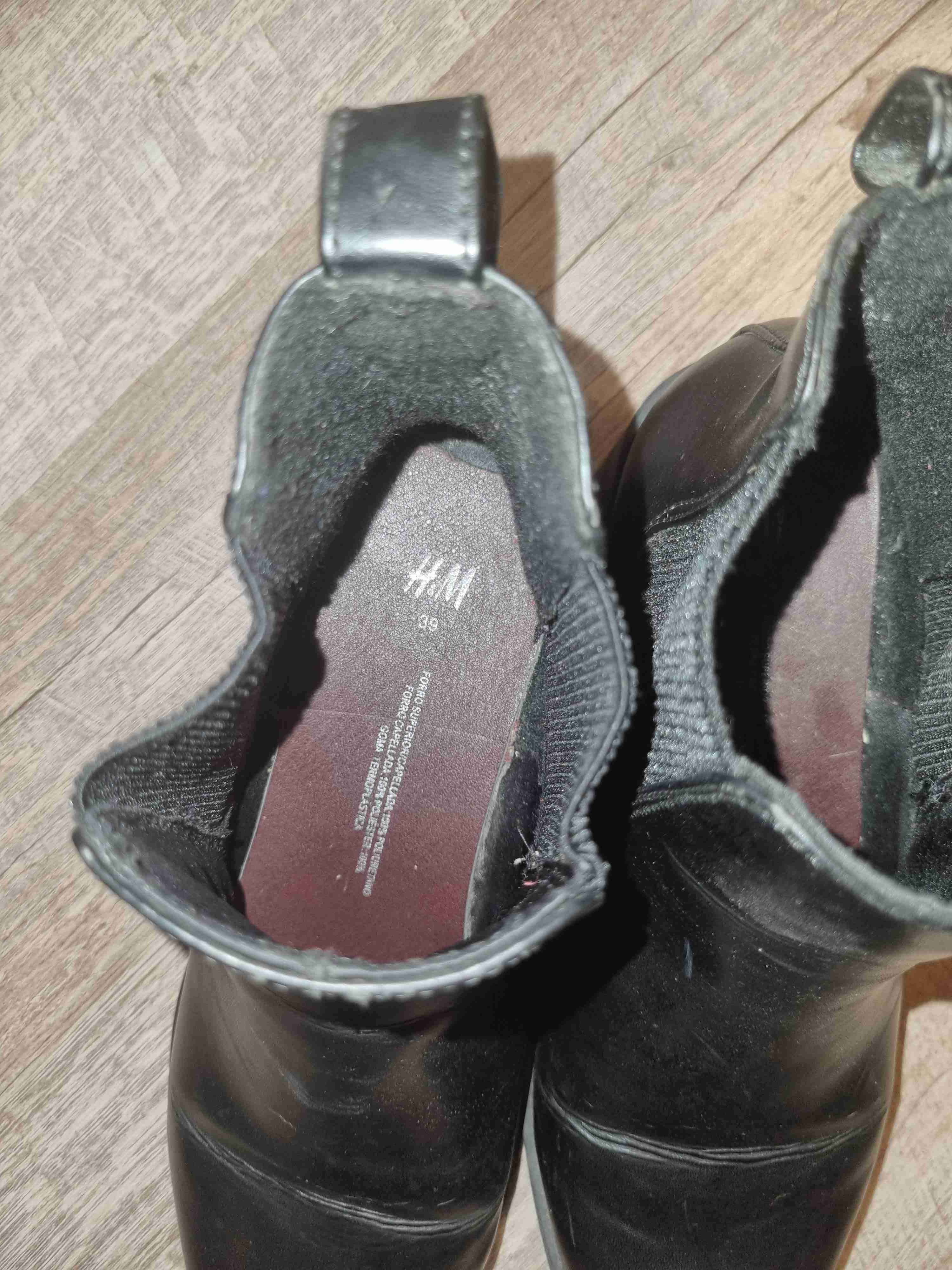 Botines negros de cuero de hombre - miniatura 3