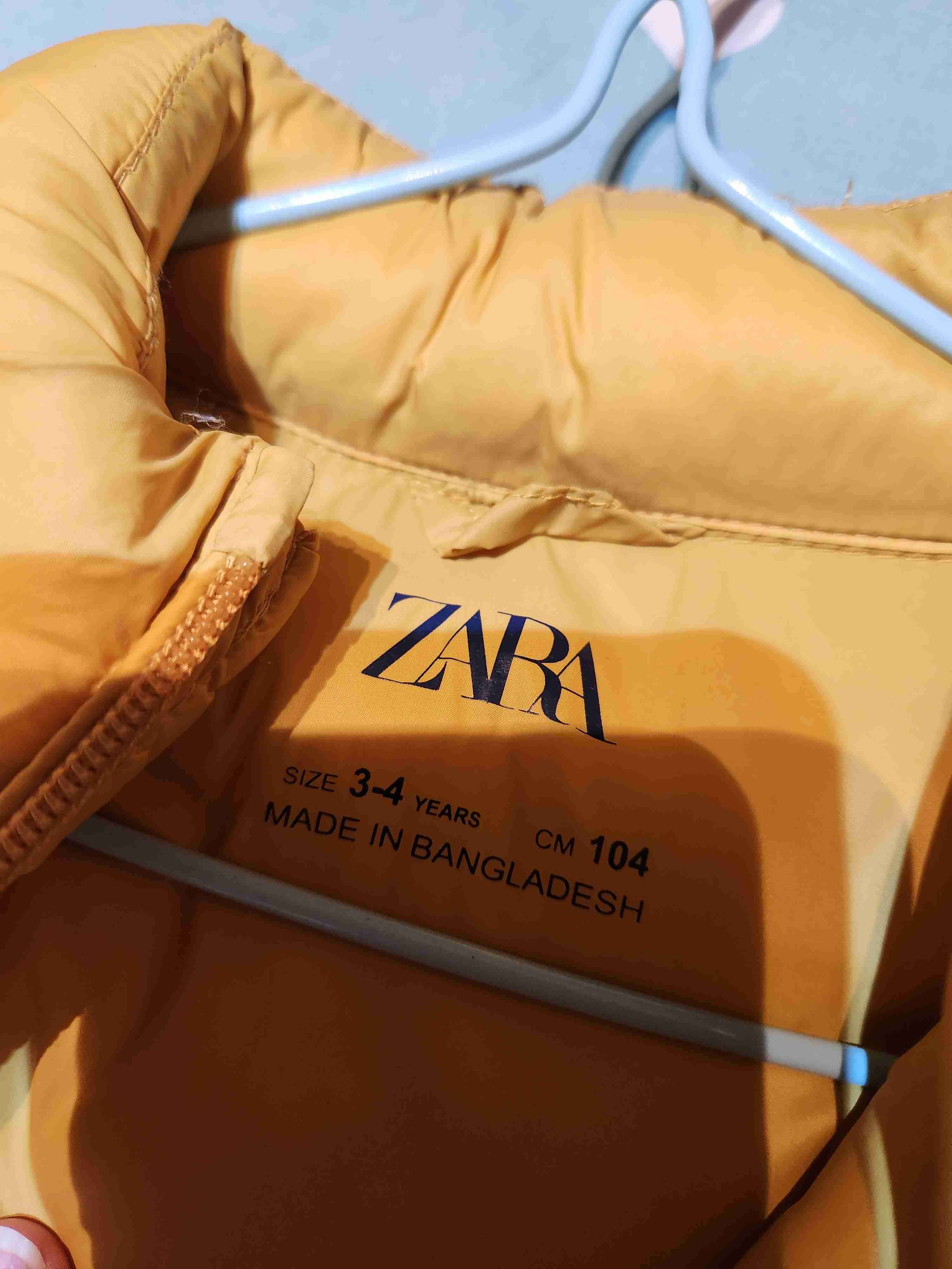 Chaqueta acolchada beige Zara - miniatura 3