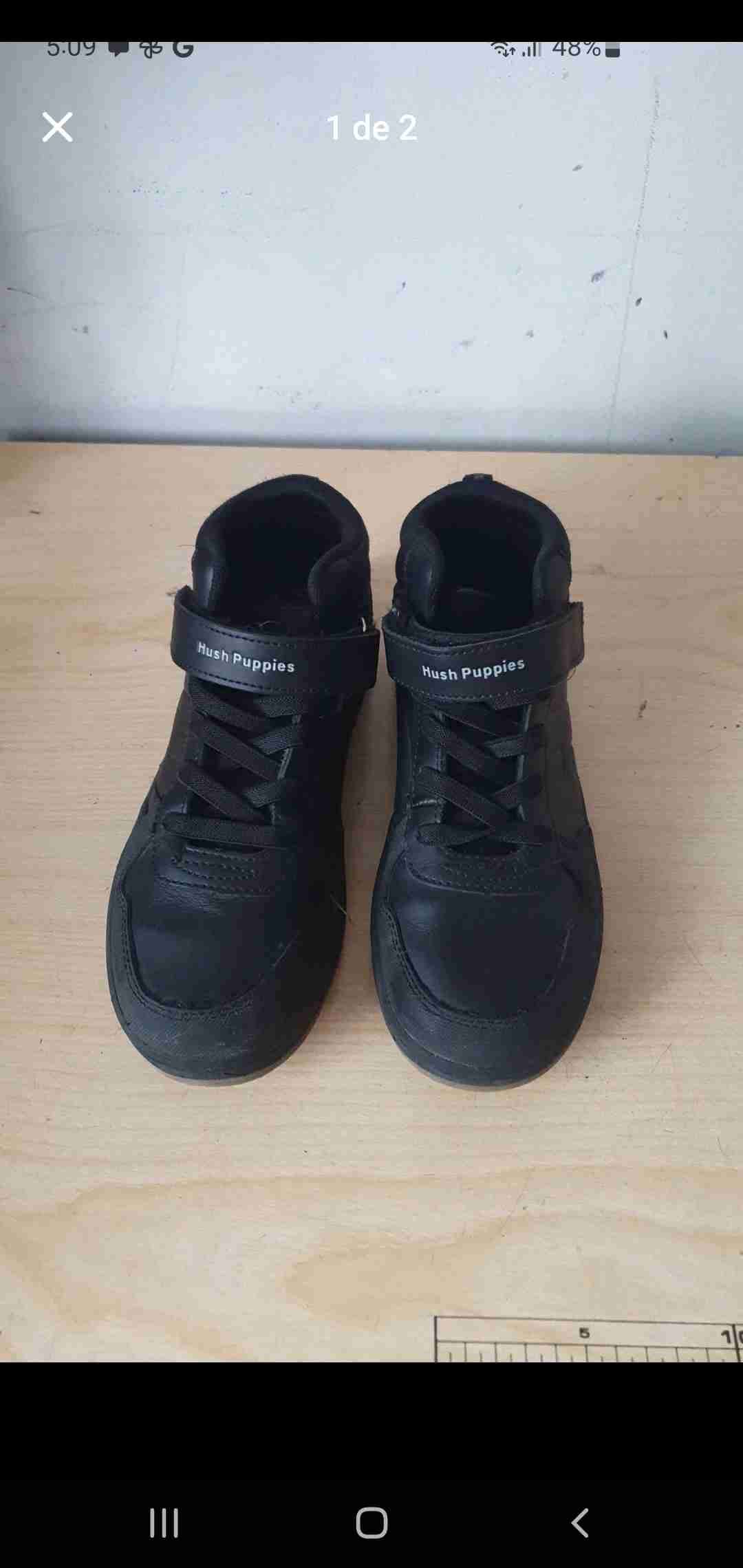 Zapatillas negras Hush Puppies - miniatura 2