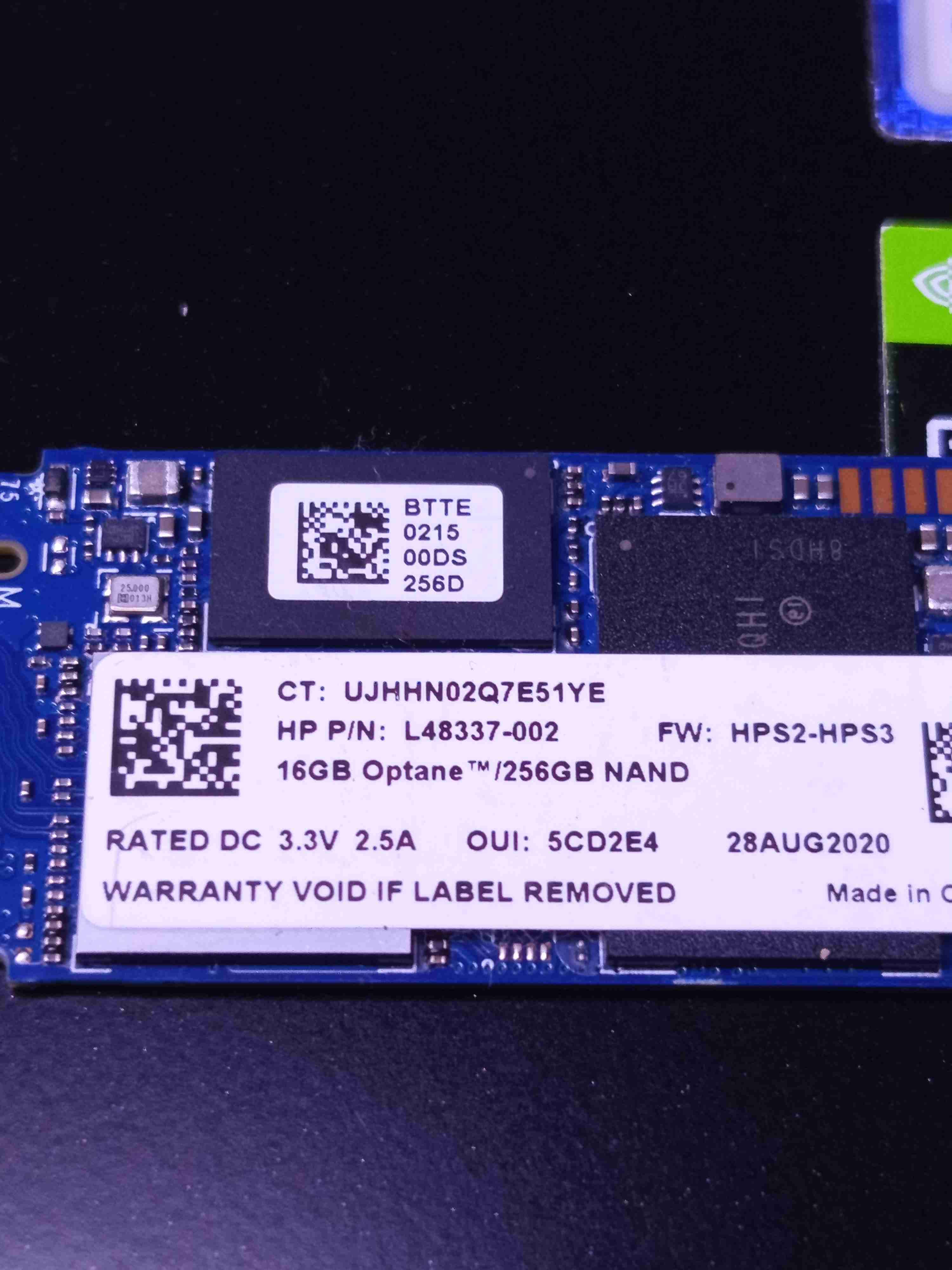 SSD Intel Optane 256GB +16 GB nvme - miniatura 2