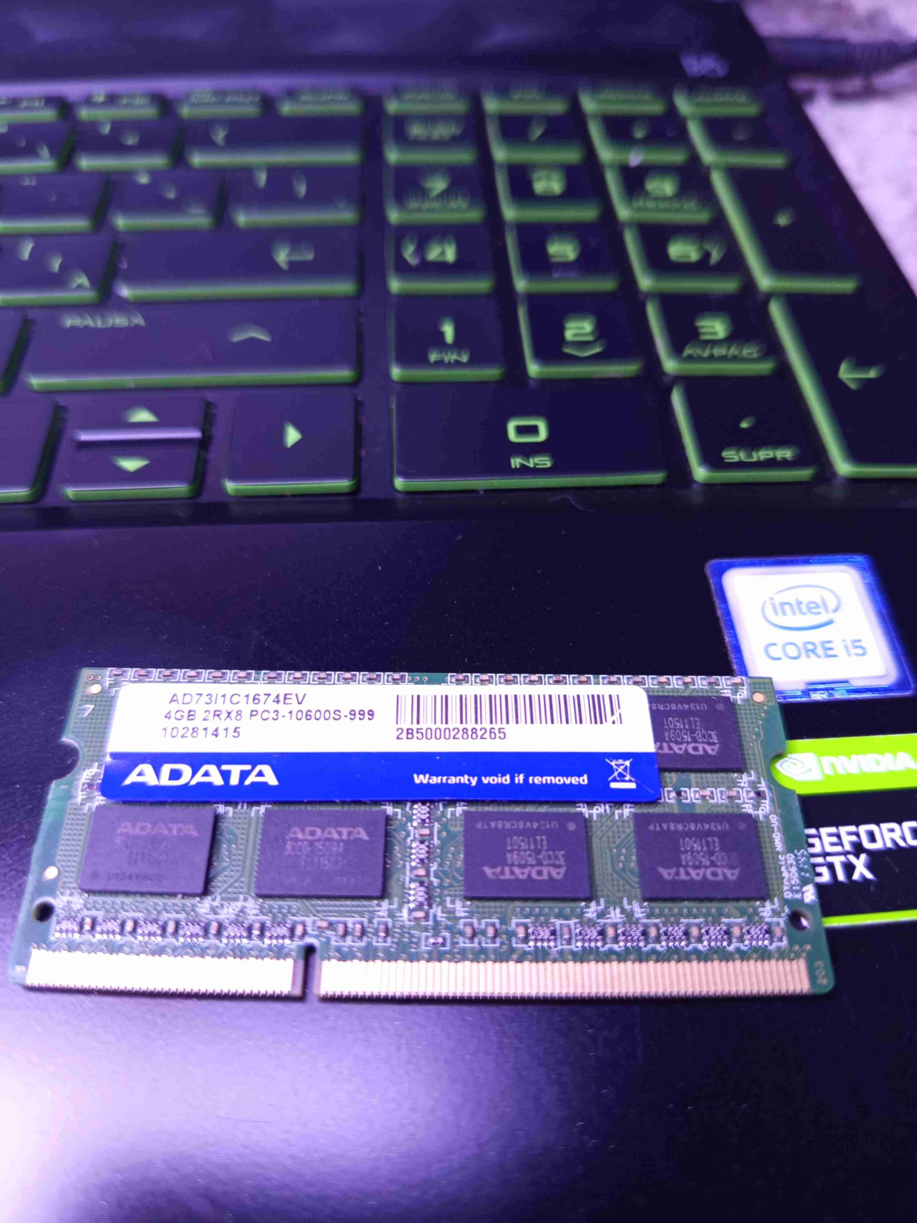 Memoria RAM ADATA 4GB DDR3