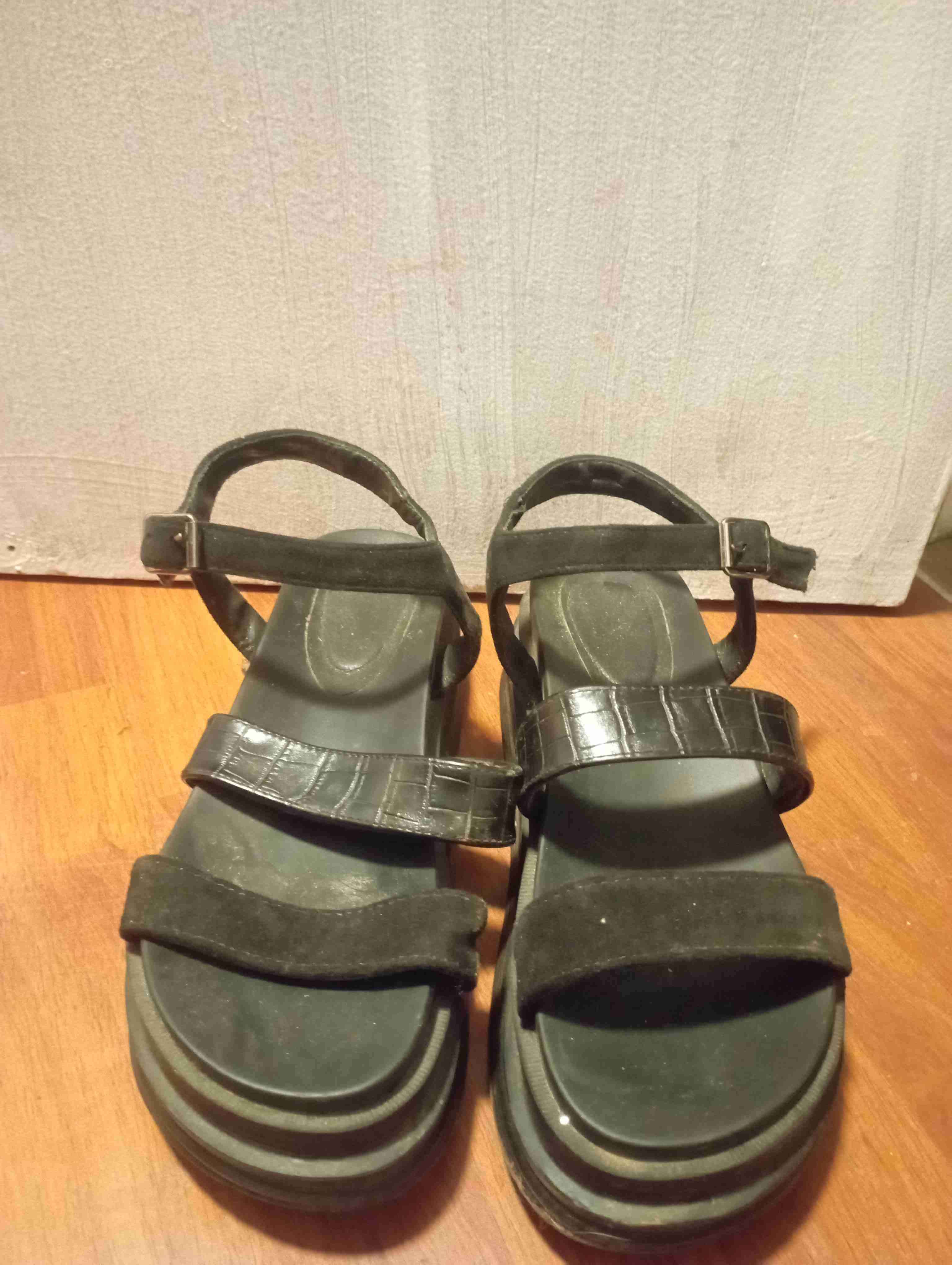 Sandalias de cuero negras - miniatura 2