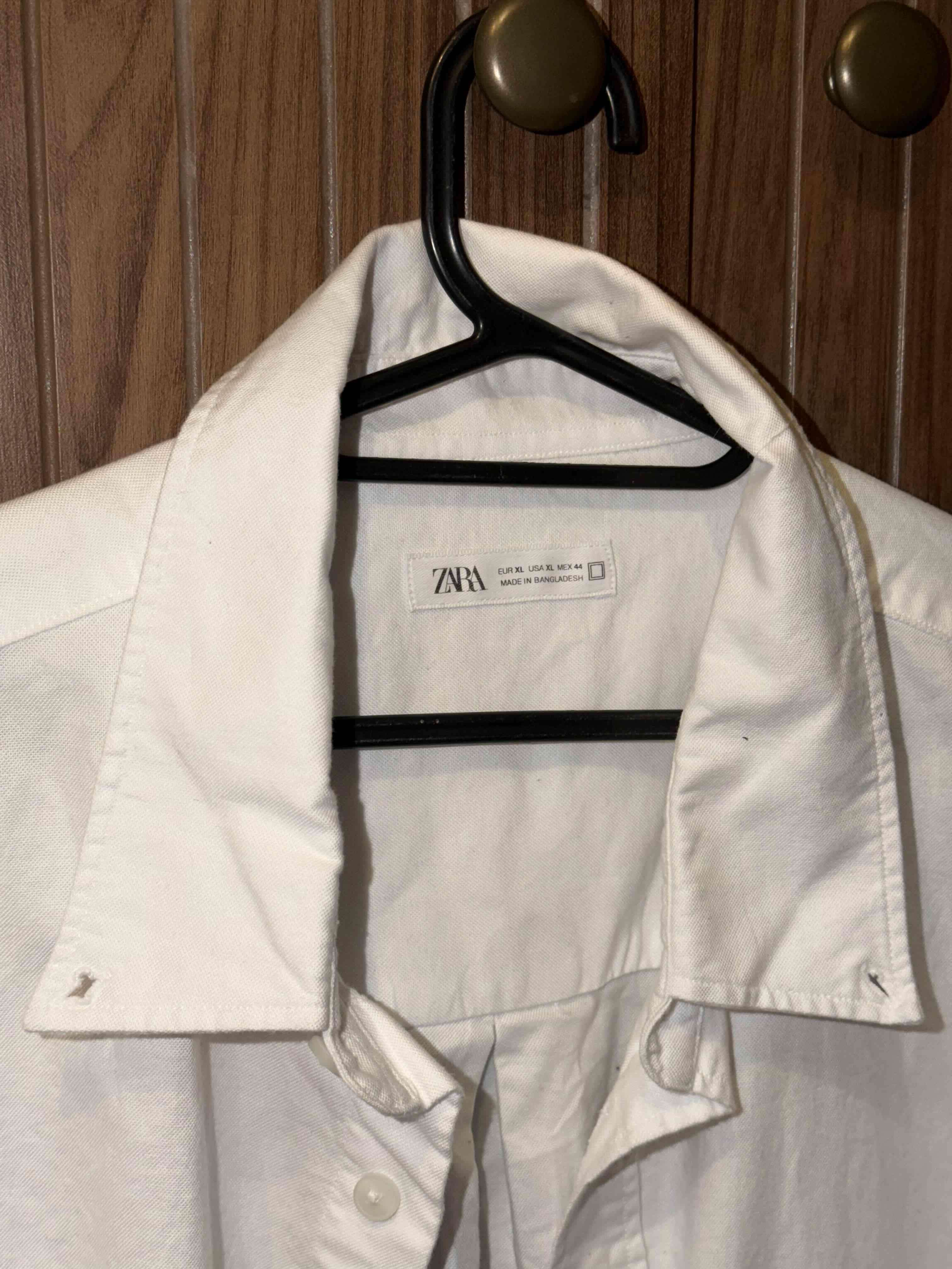 Camisa blanca hombre Zara - miniatura 2