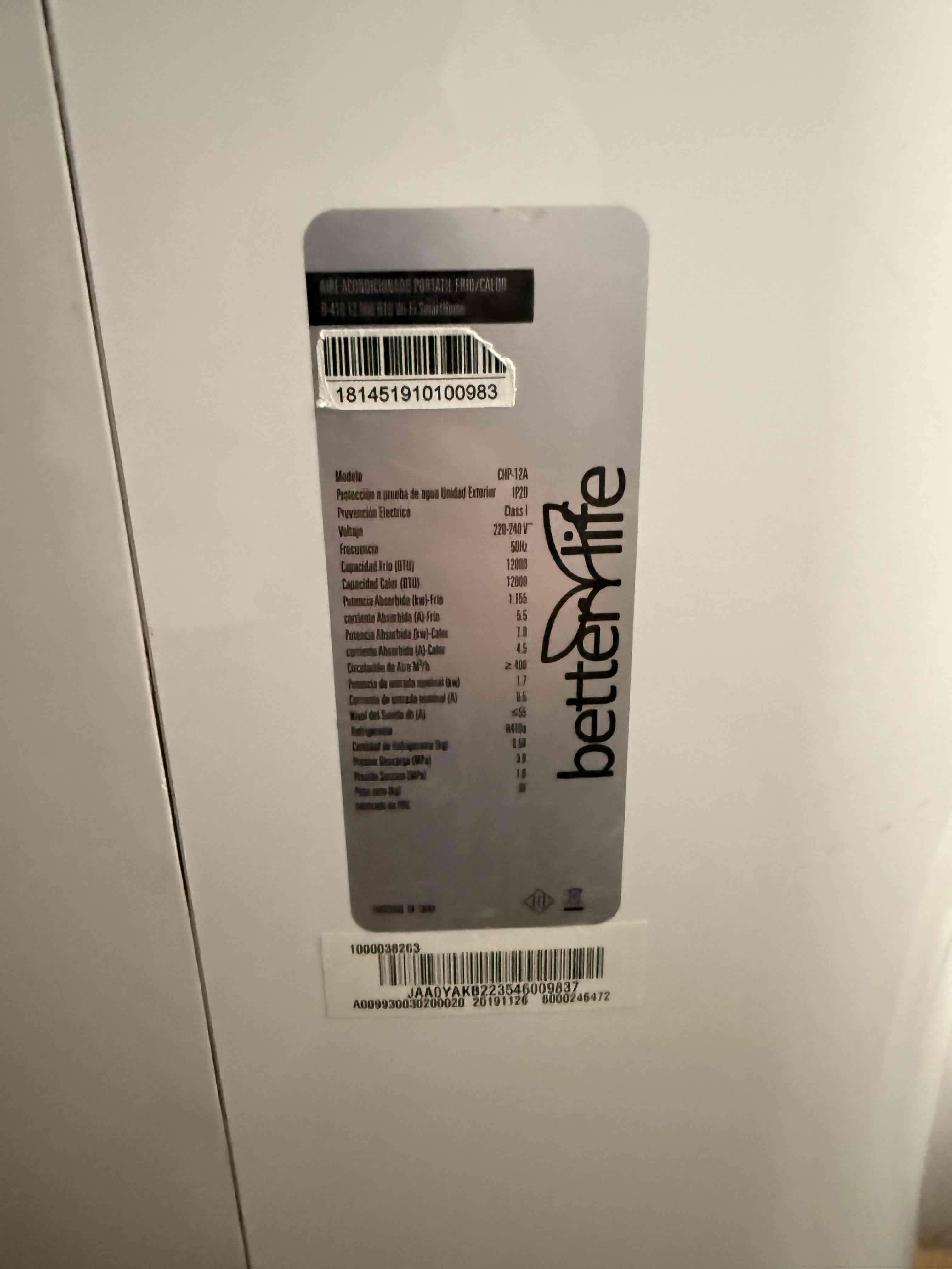 Aire acondicionado portátil Better Life