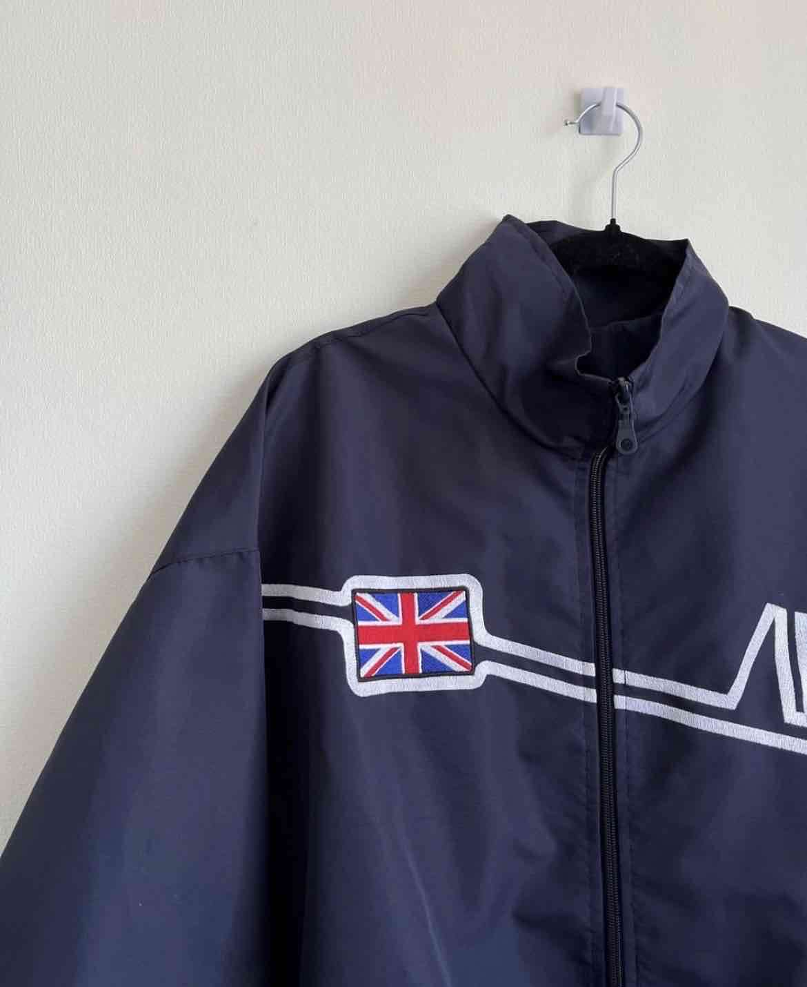 Chaqueta cortavientos azul marino - miniatura 3