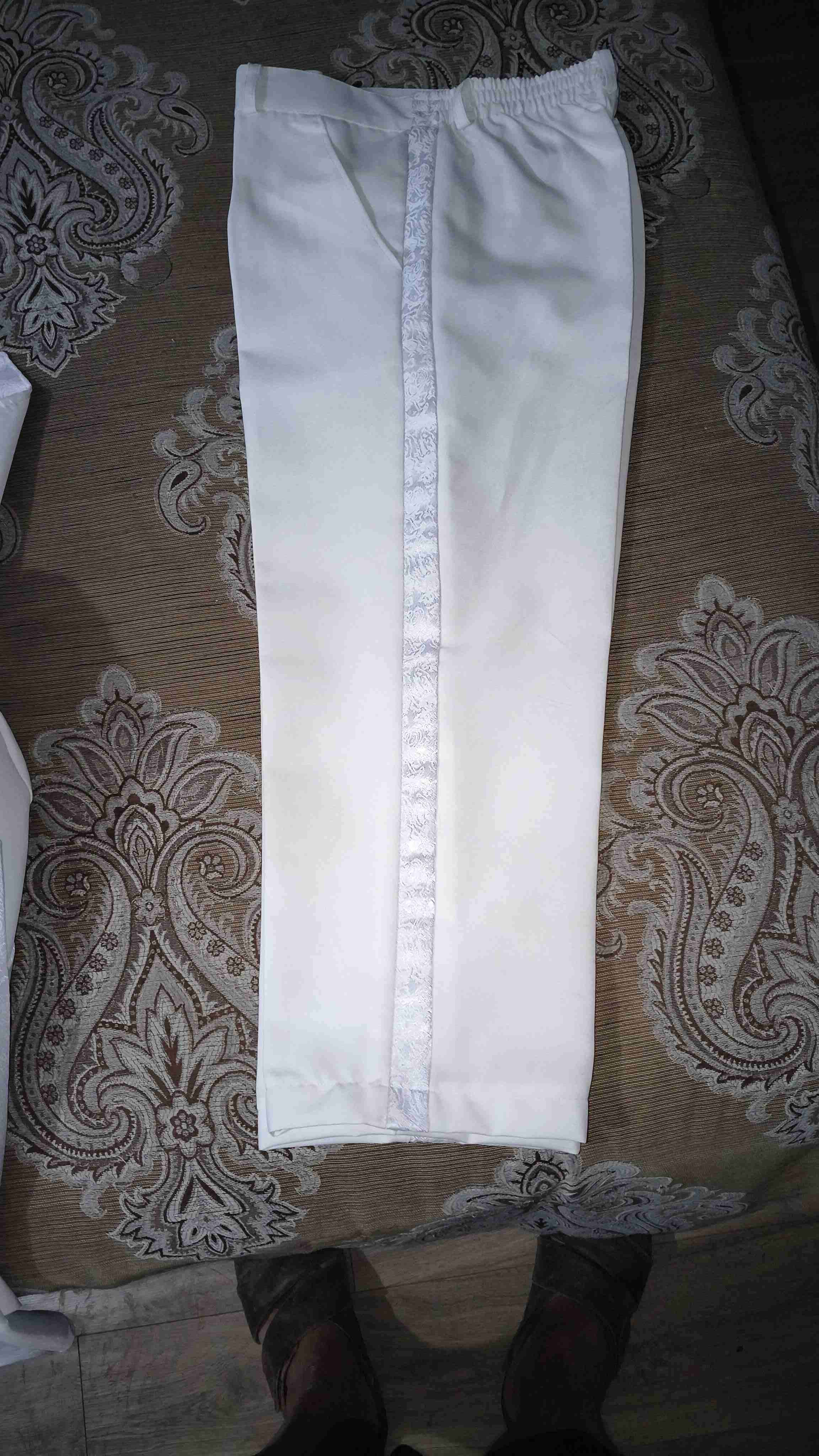 Traje de Bautizo talla 12 , - miniatura 3