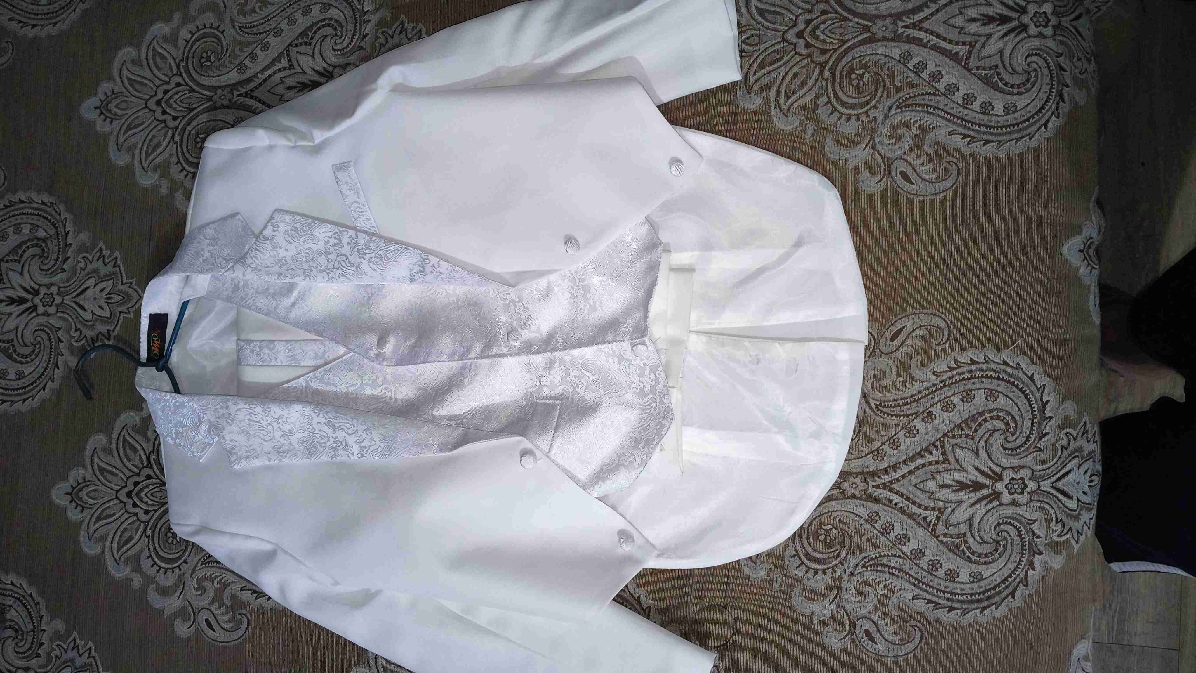 Traje de Bautizo talla 12 , - miniatura 4