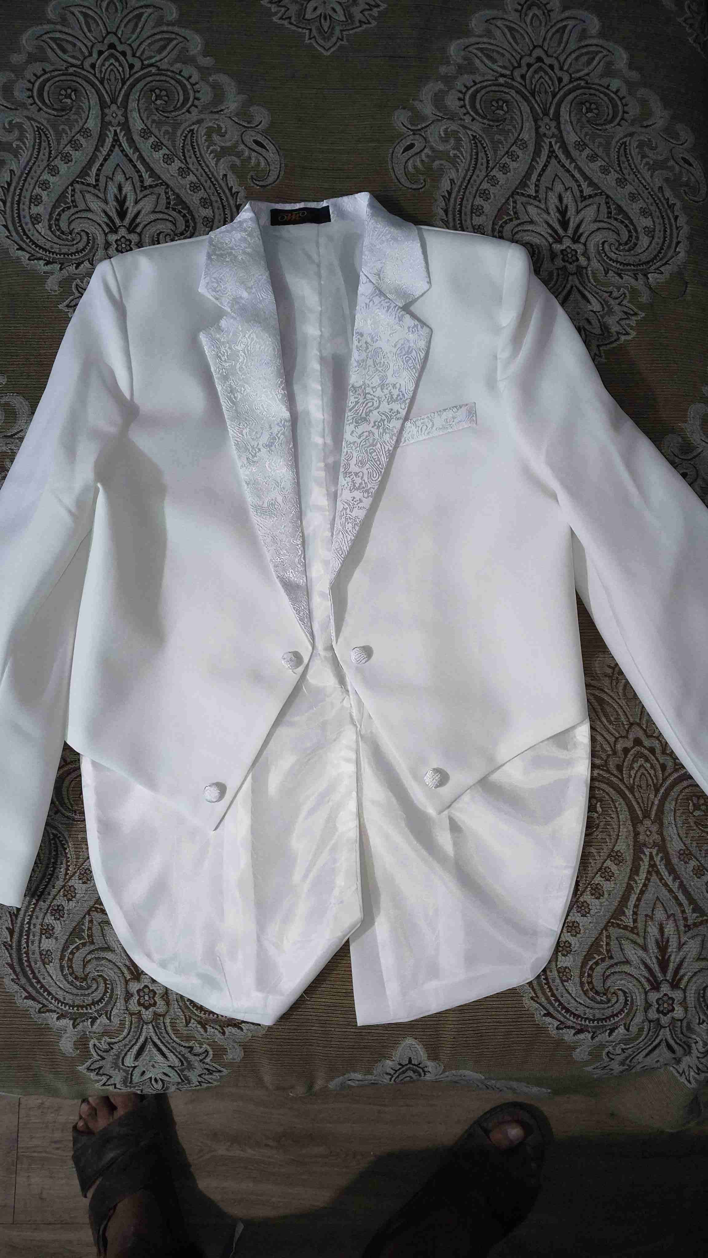 Traje de Bautizo talla 12 , - miniatura 5